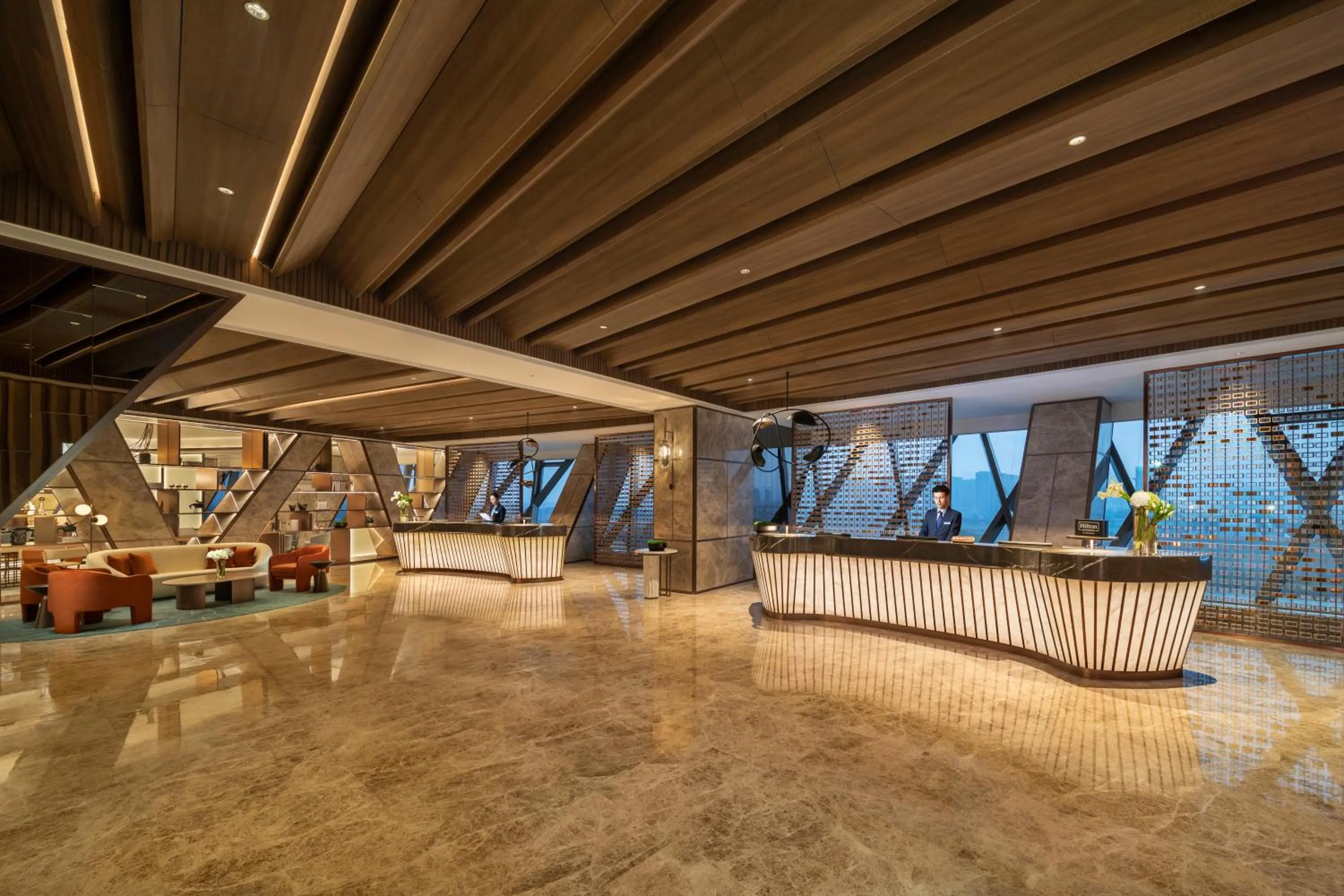 Lobby or reception in Hilton Huzhou Nanxun