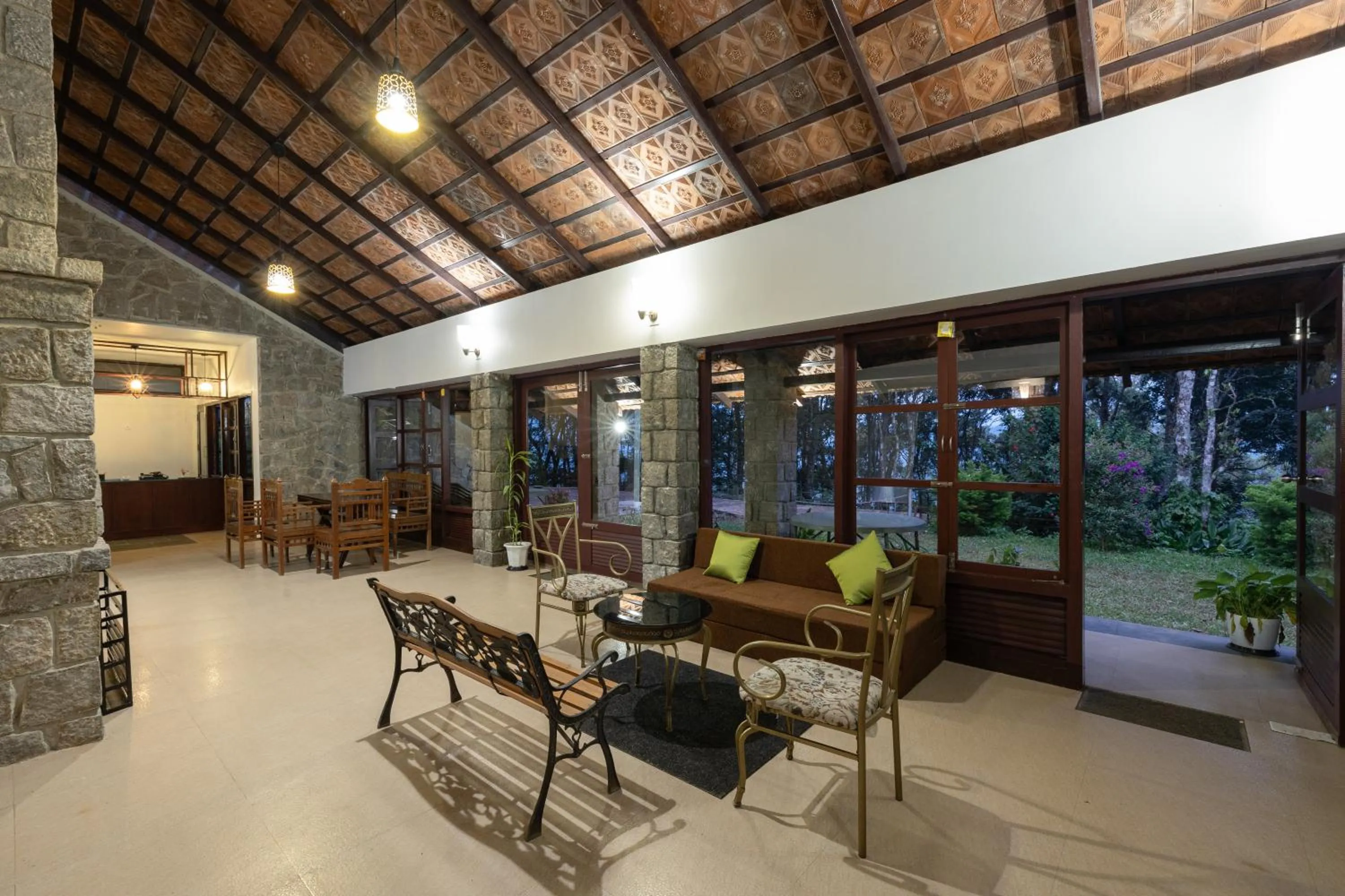 Living room in Avadale Munnar (Stag Groups Not Allowed)