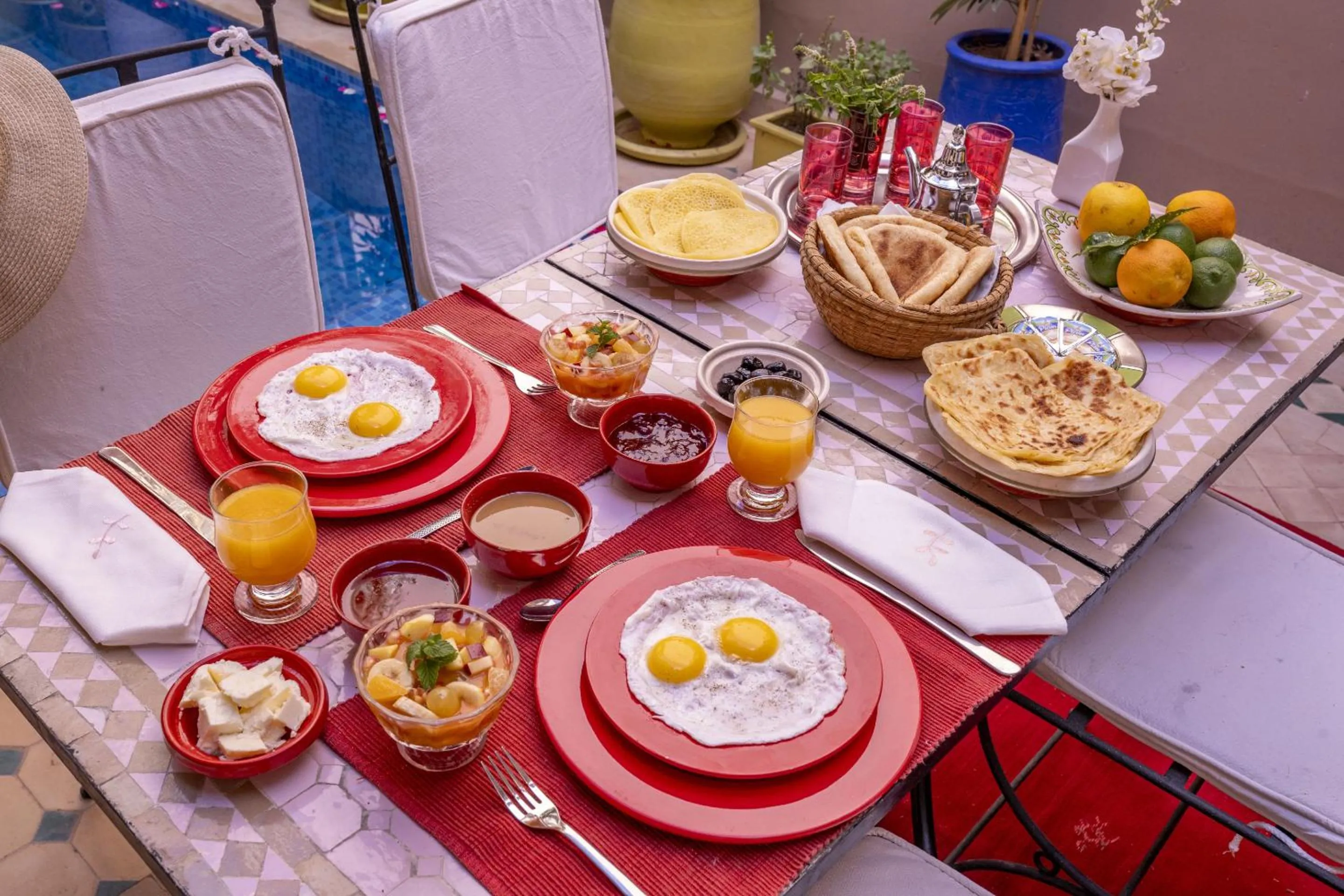 Dining area in Riad Tala