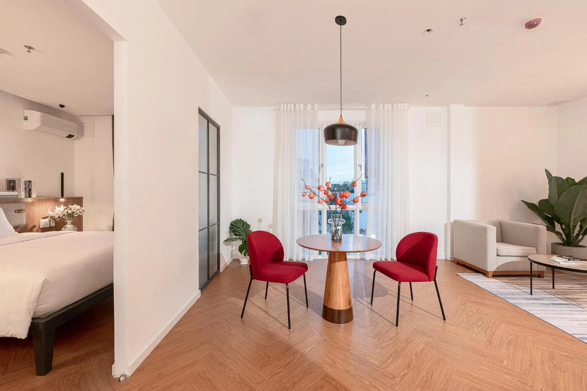 Living room, Bed in M Village Hotel Hai Bà Trưng