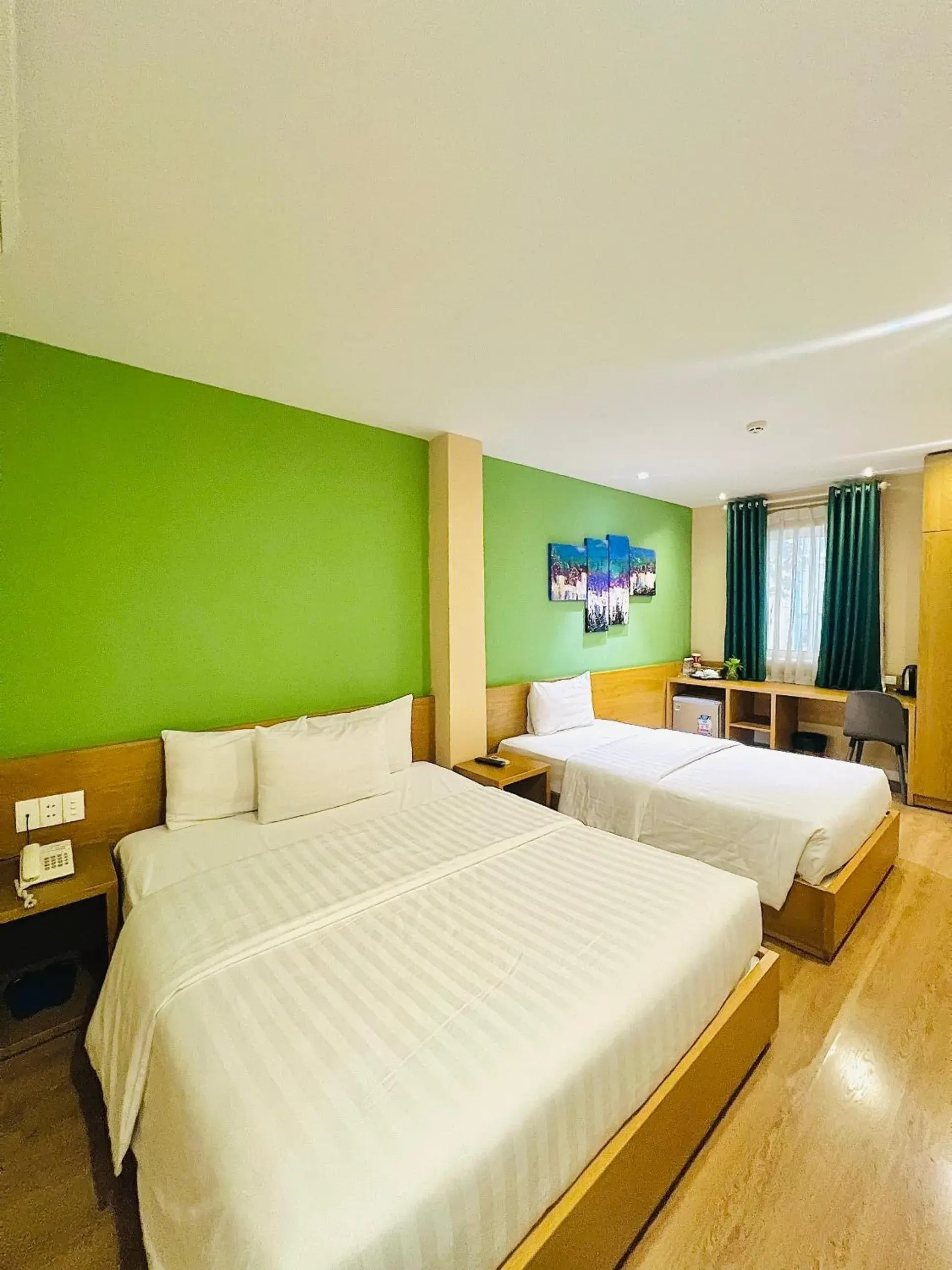 Bed in A25 Hotel - 142 Bùi Thị Xuân Bed in A25 Hotel - 142 Bùi Thị Xuân