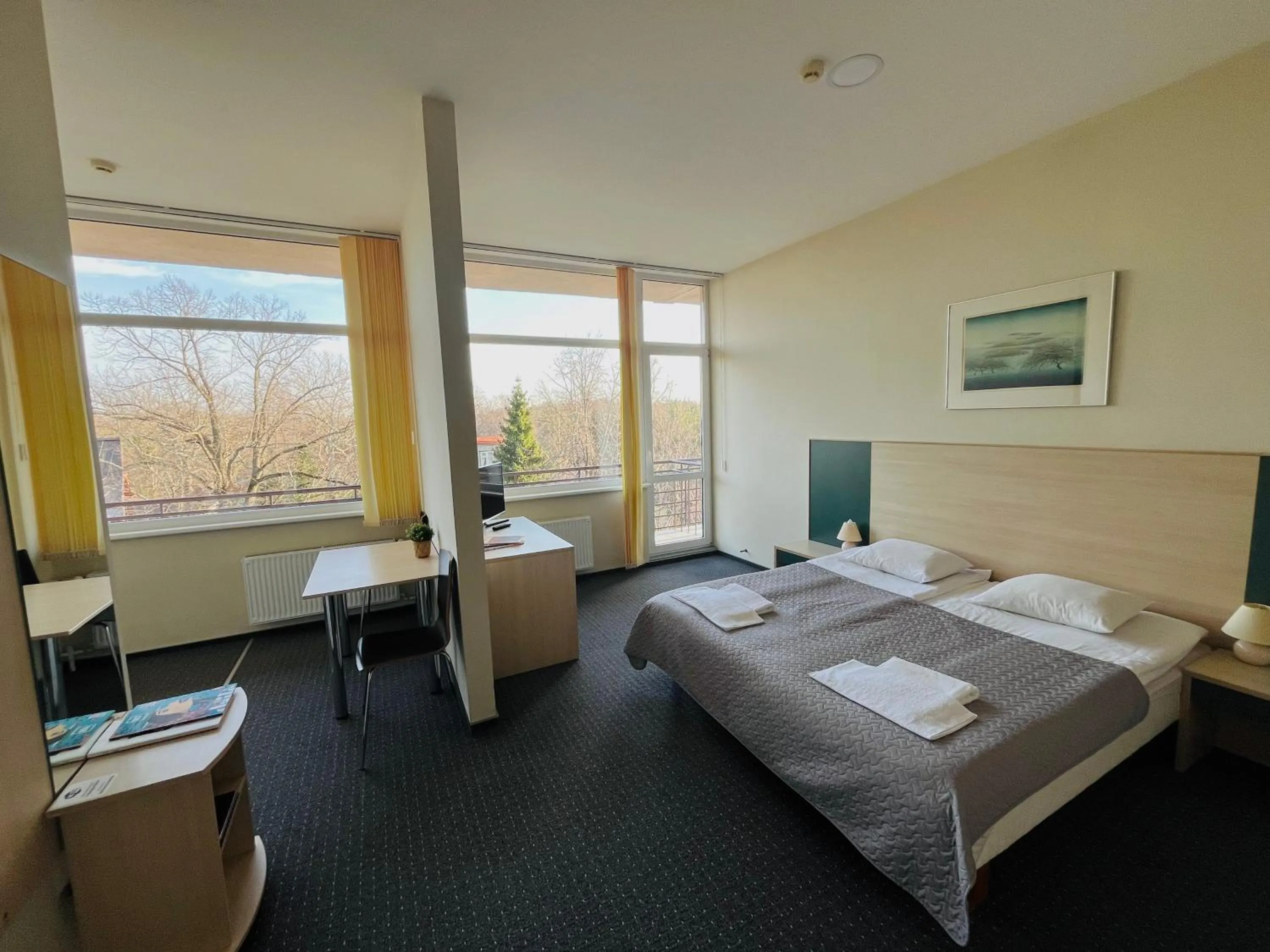 Bed in Palangos Dailė Self Check-in