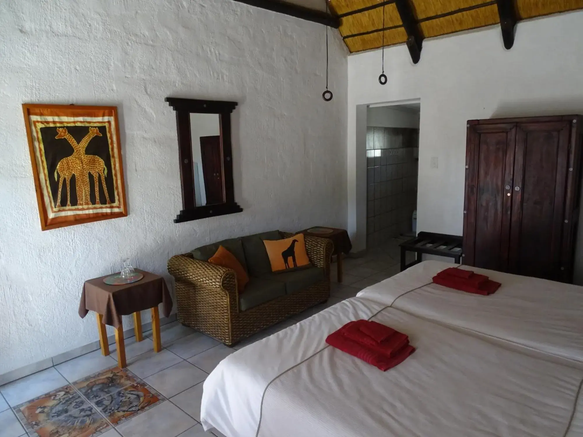 Deluxe Double Room with Shower - single occupancy in Otjohotozu Guestfarm Deluxe Double Room with Shower - single occupancy in Otjohotozu Guestfarm