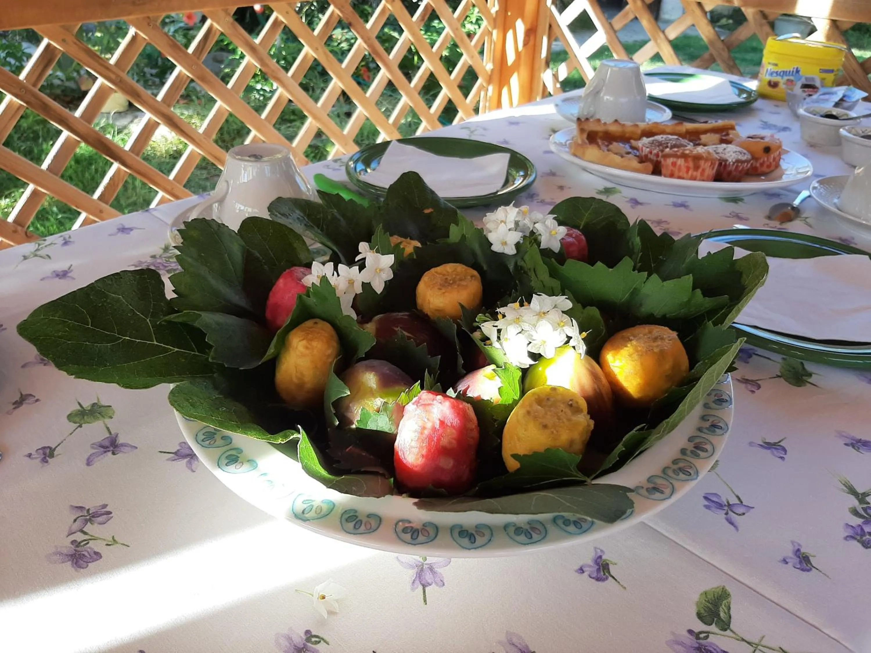 Food close-up in casa di campagna dal pozzo