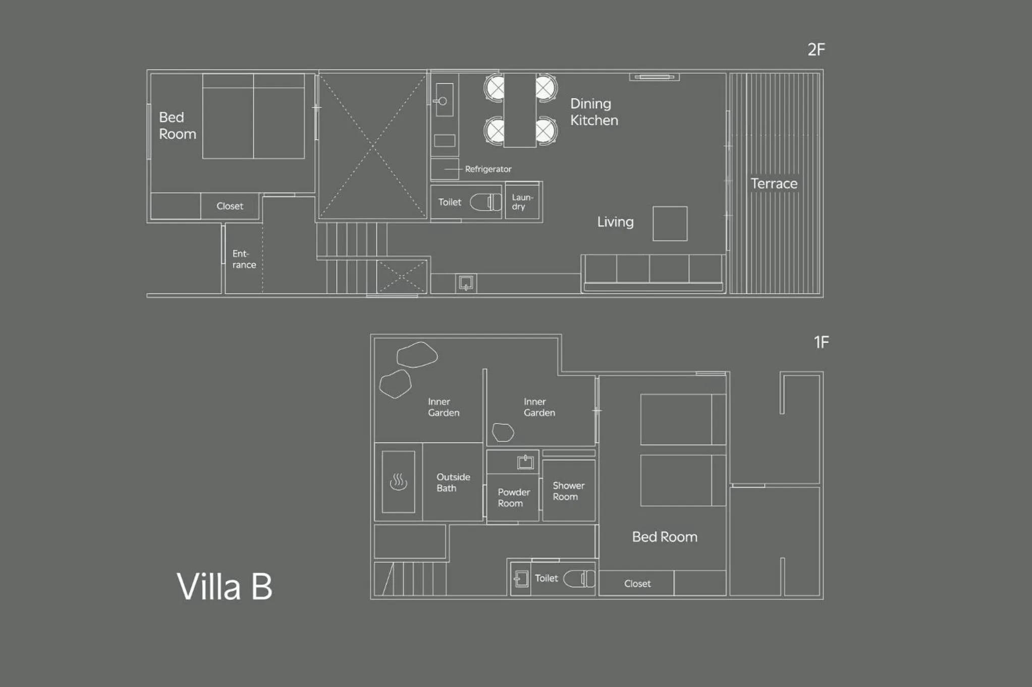 Floor plan in Hotarutei Villas