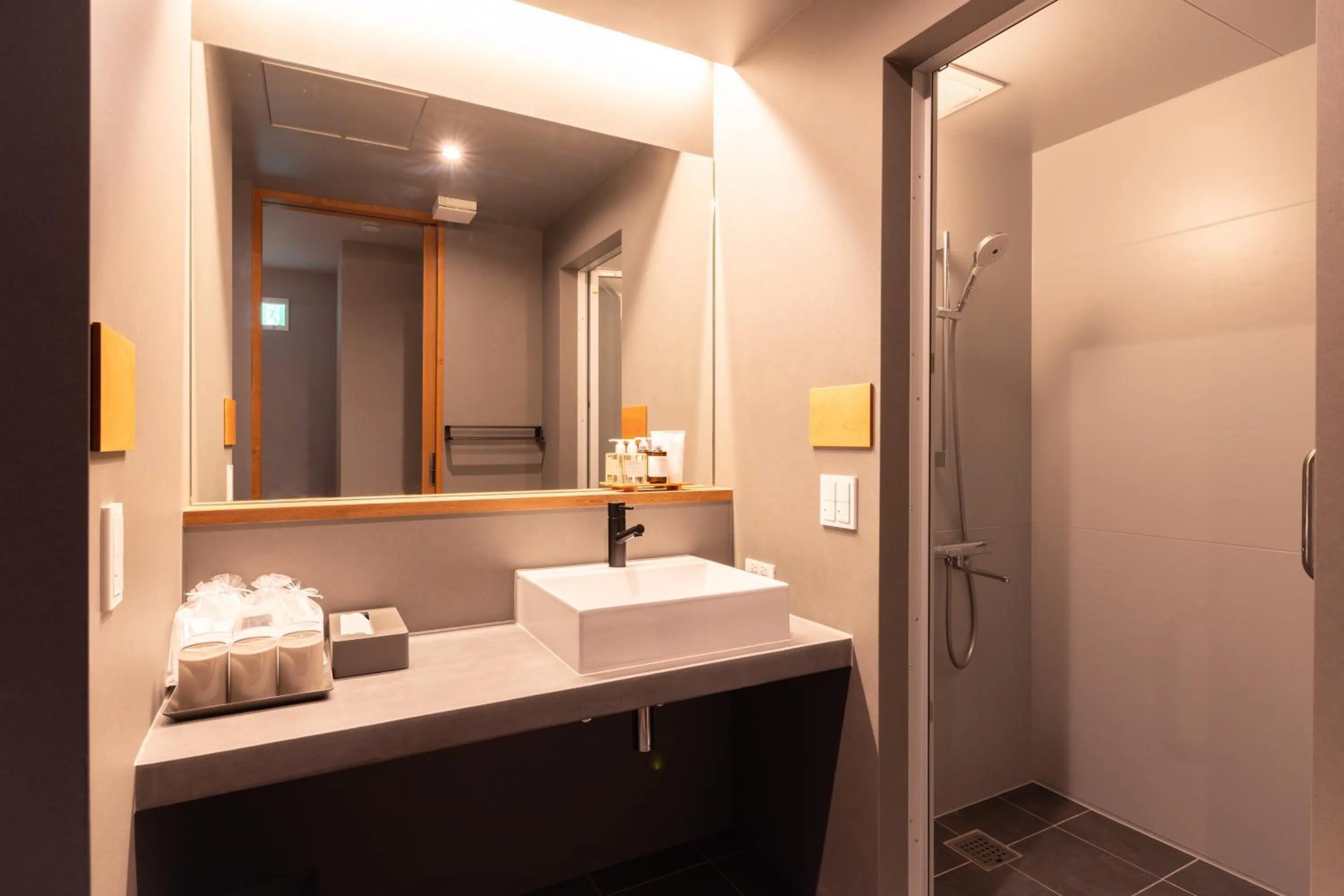 Shower in Hotarutei Villas