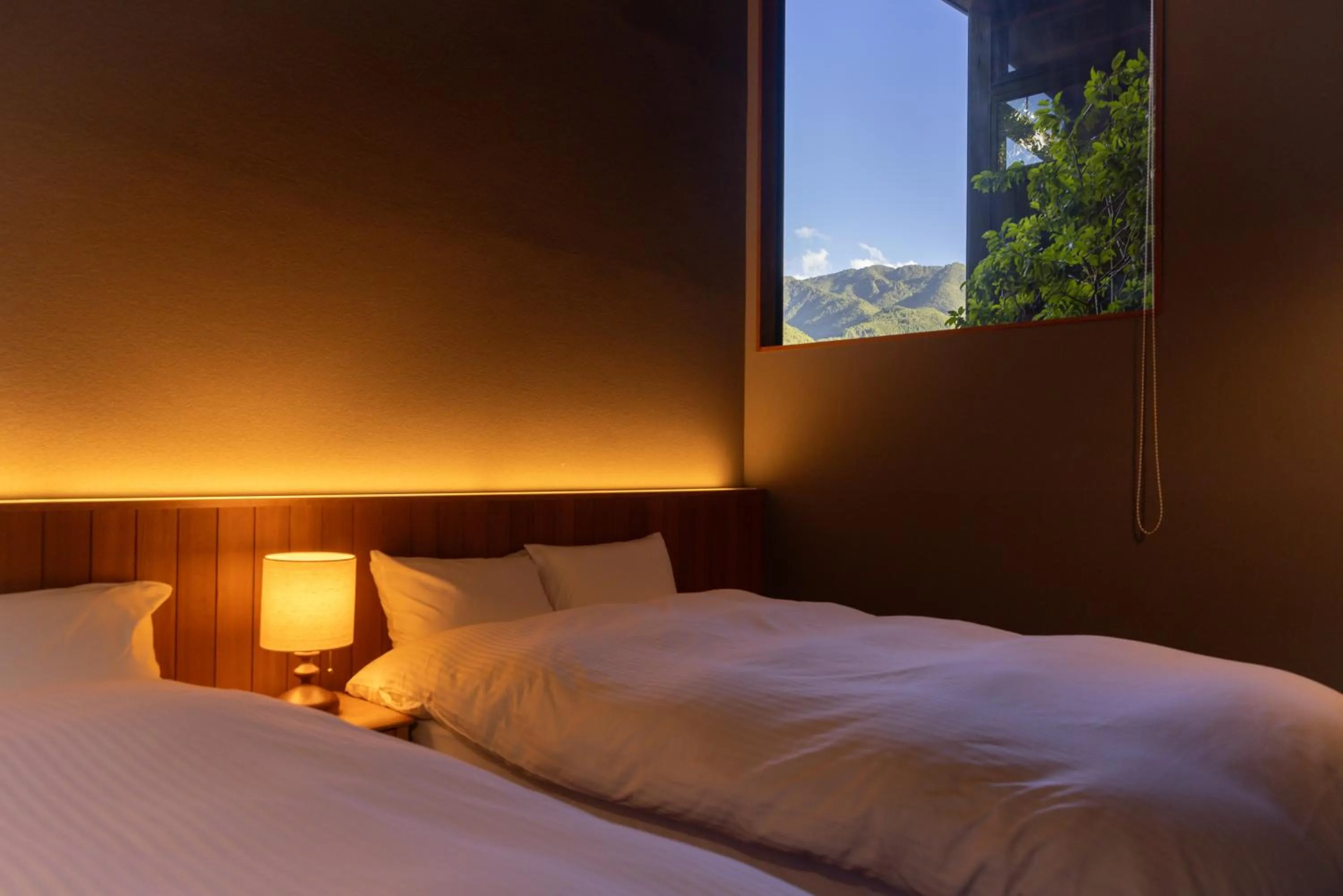 Natural landscape, Bed in Hotarutei Villas