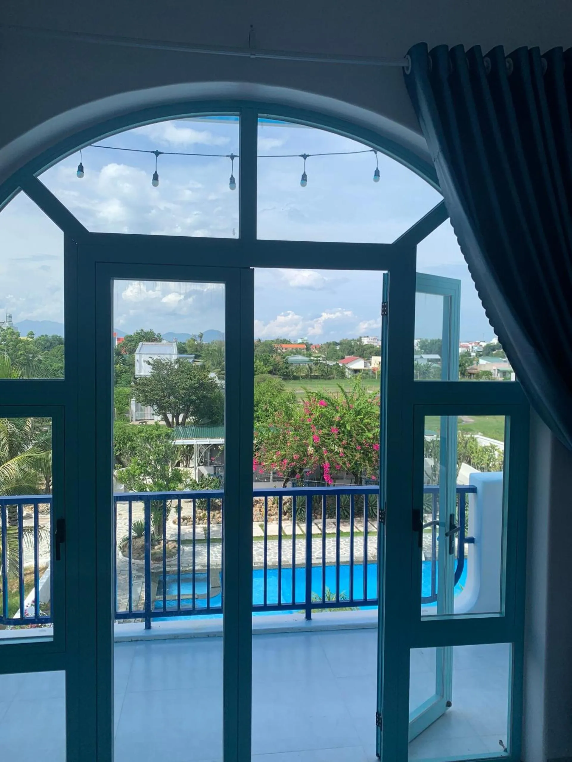 Balcony/Terrace in Santorini Villa Cam Ranh