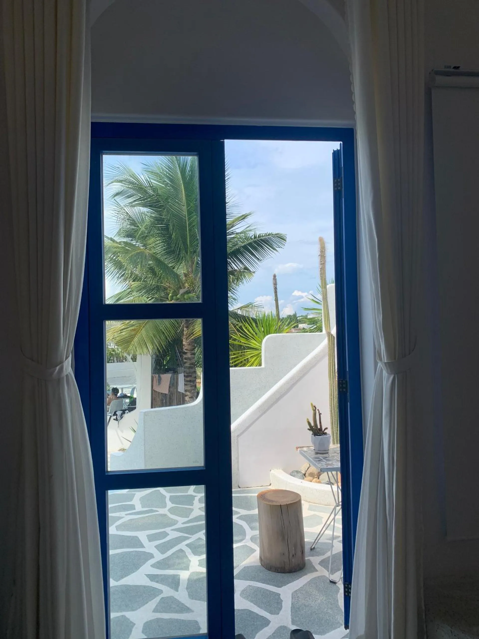 Balcony/Terrace in Santorini Villa Cam Ranh