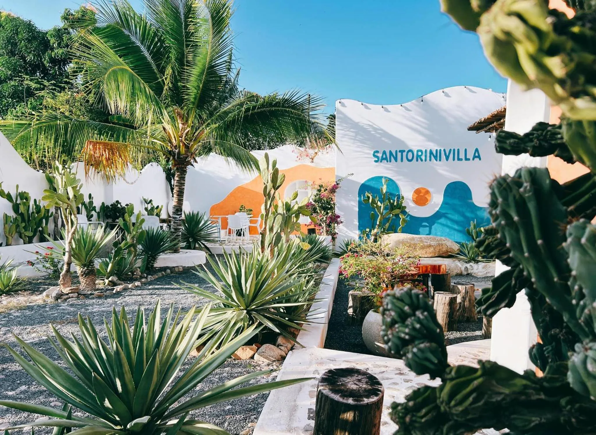 Natural landscape in Santorini Villa Cam Ranh