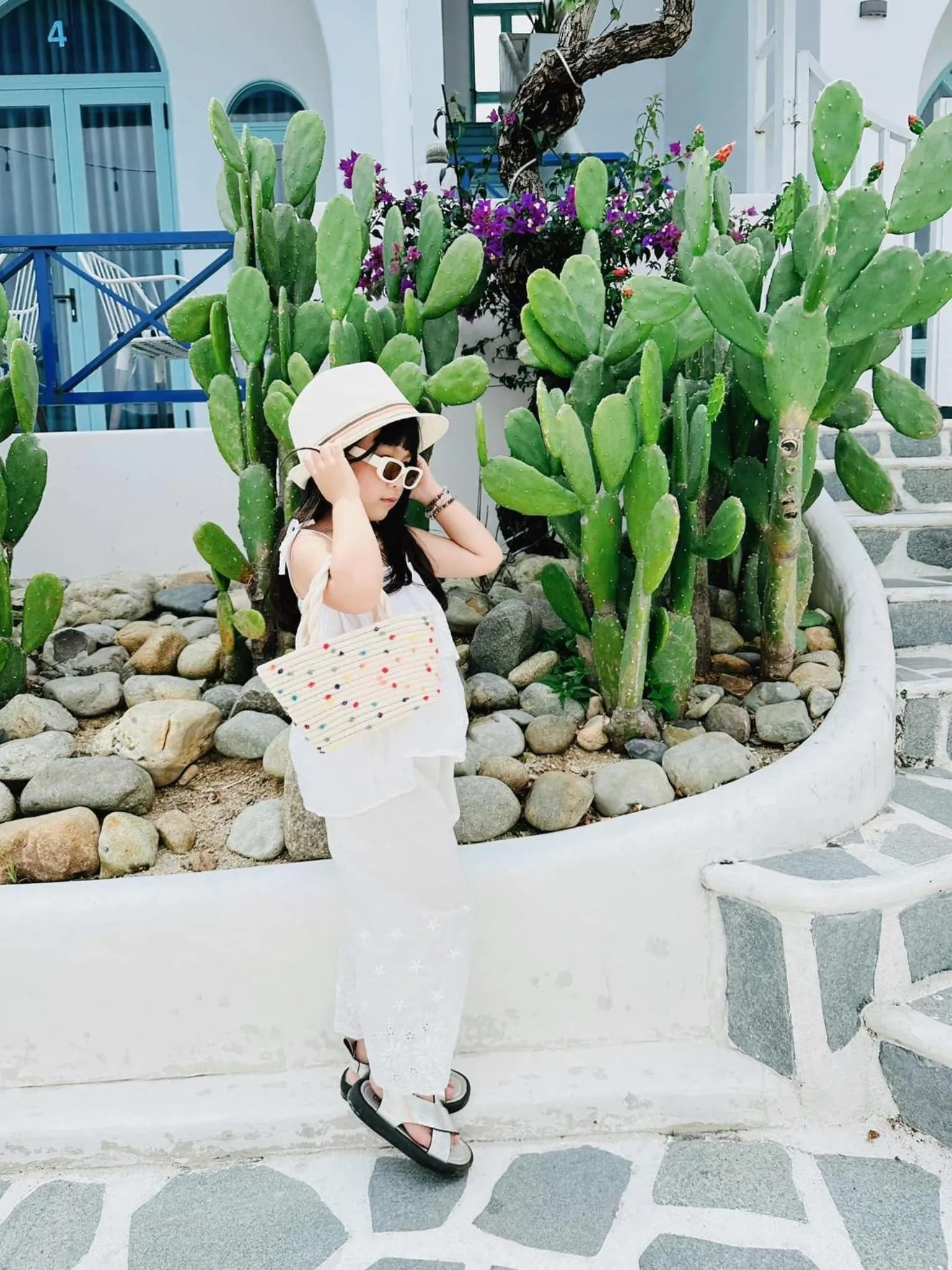 Garden in Santorini Villa Cam Ranh