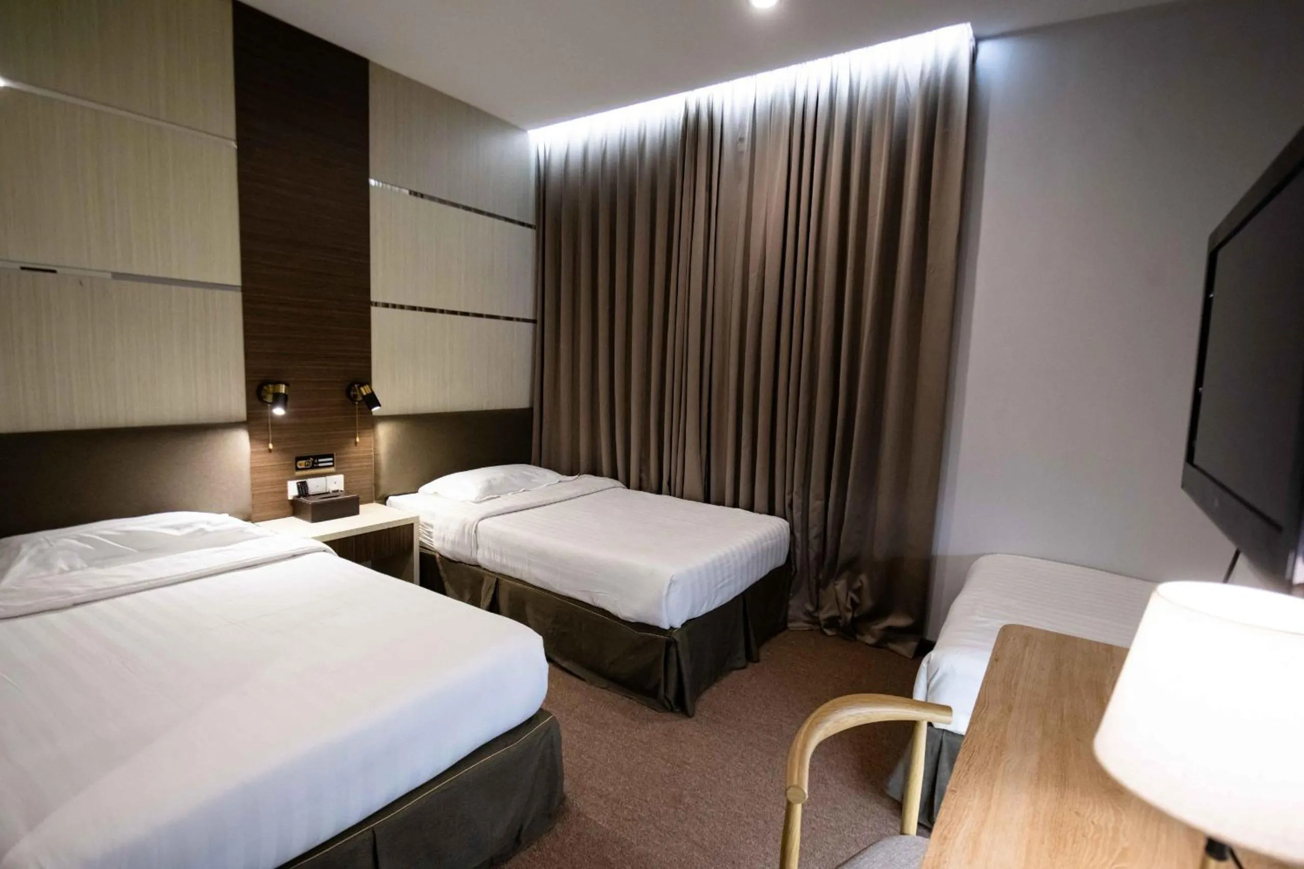 Bedroom, Bed in Hotel Meliden