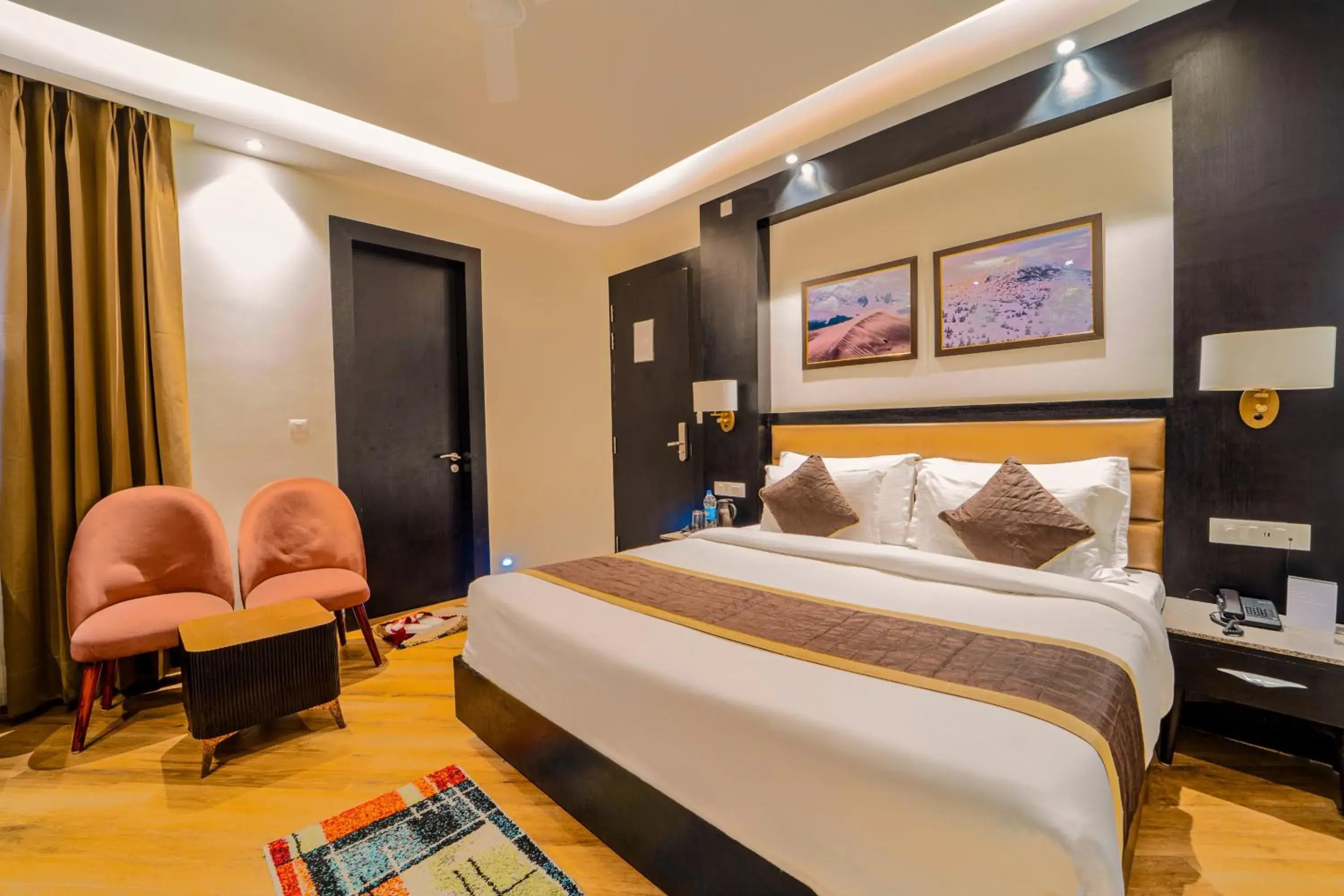 Bed in Hotel The Grand Dewan Bed in Hotel The Grand Dewan