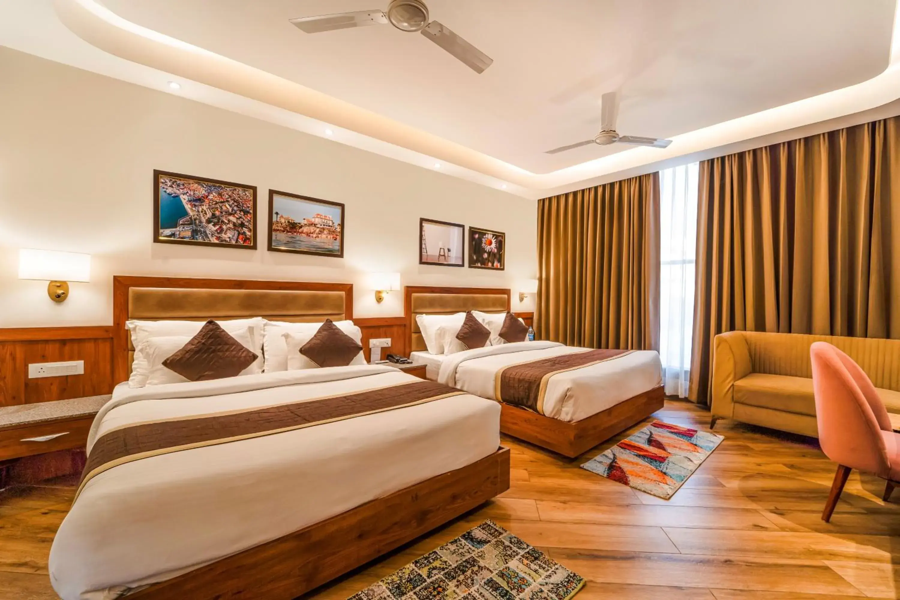 Bed in Hotel The Grand Dewan Bed in Hotel The Grand Dewan