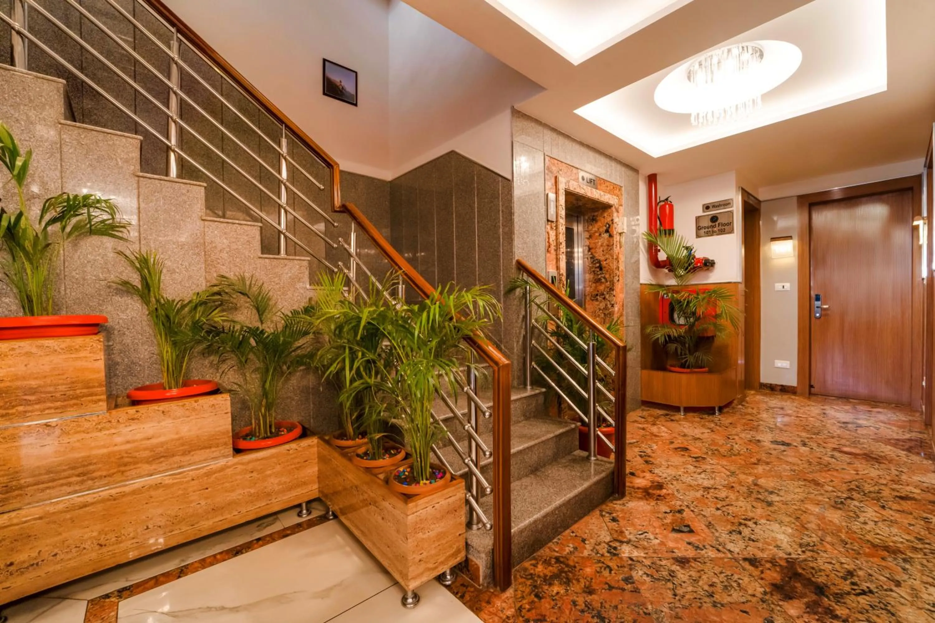 elevator in Hotel The Grand Dewan