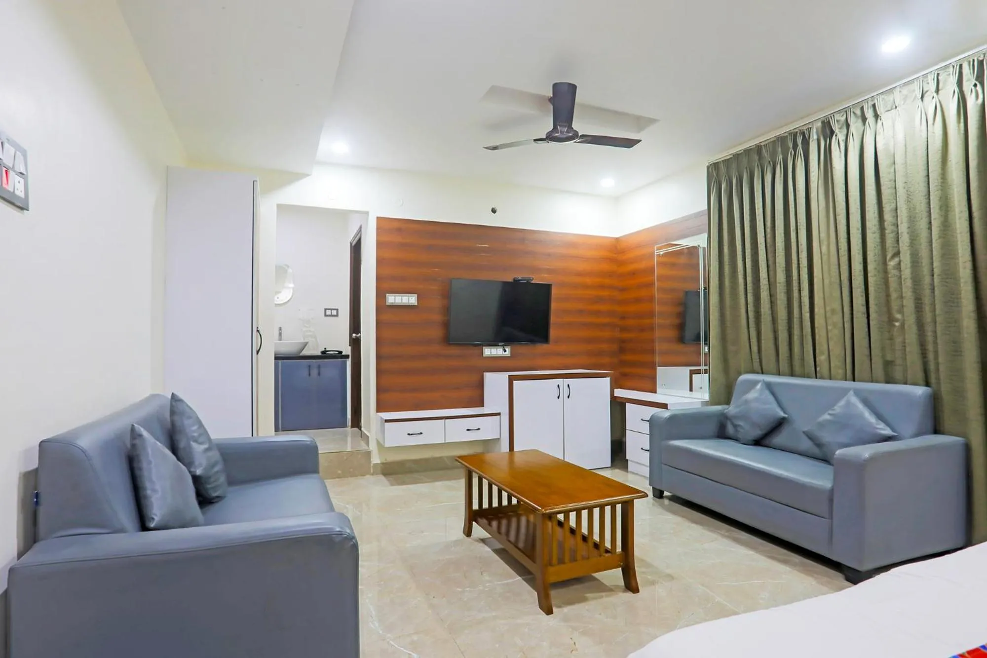 Seating area in FabHotel RR Residency I - Nr Khammam Bus Stand
