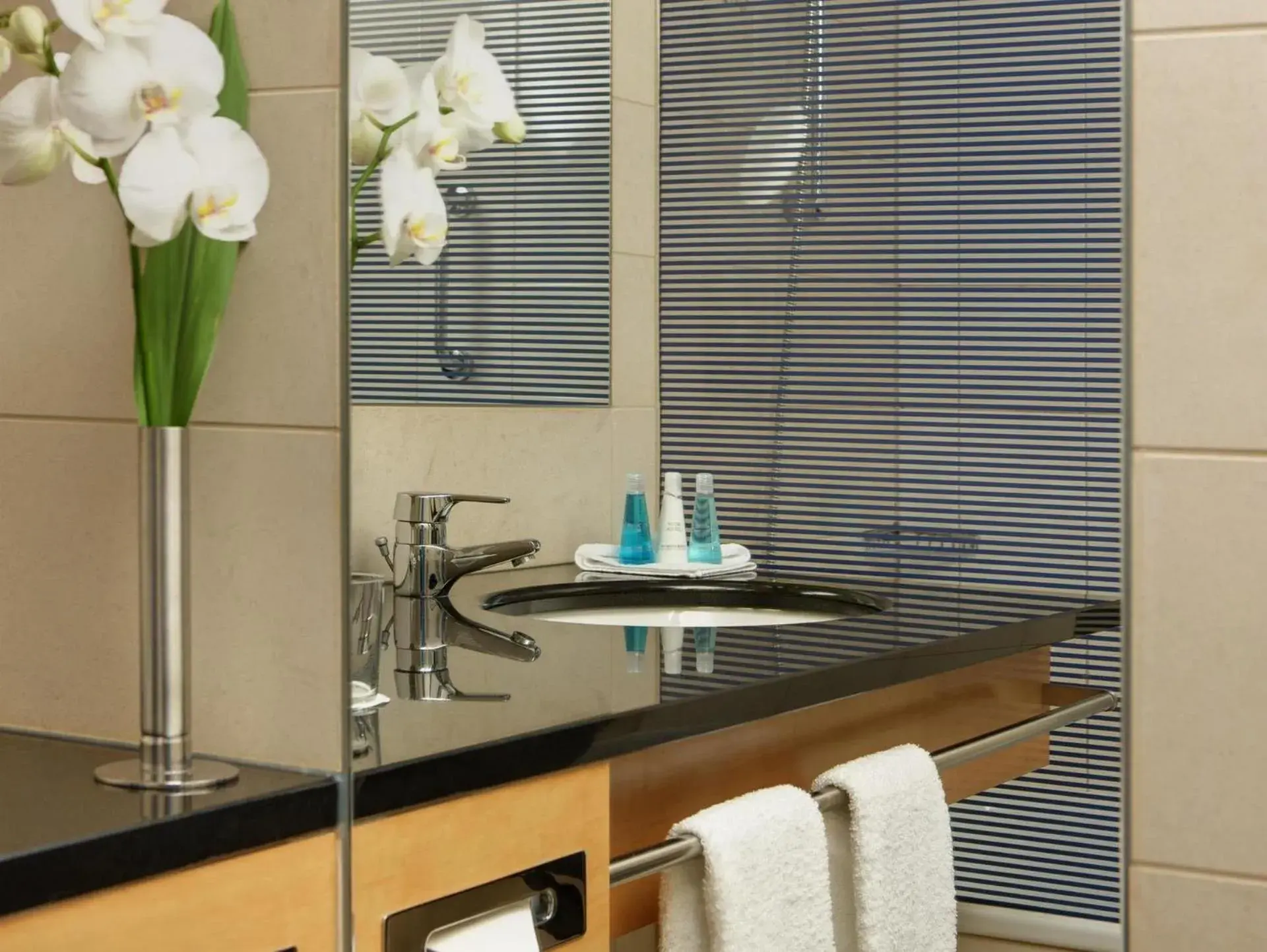 Bathroom in Steigenberger Airport Hotel Amsterdam Bathroom in Steigenberger Airport Hotel Amsterdam