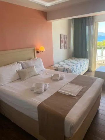 Bed in Armeno beach hotel