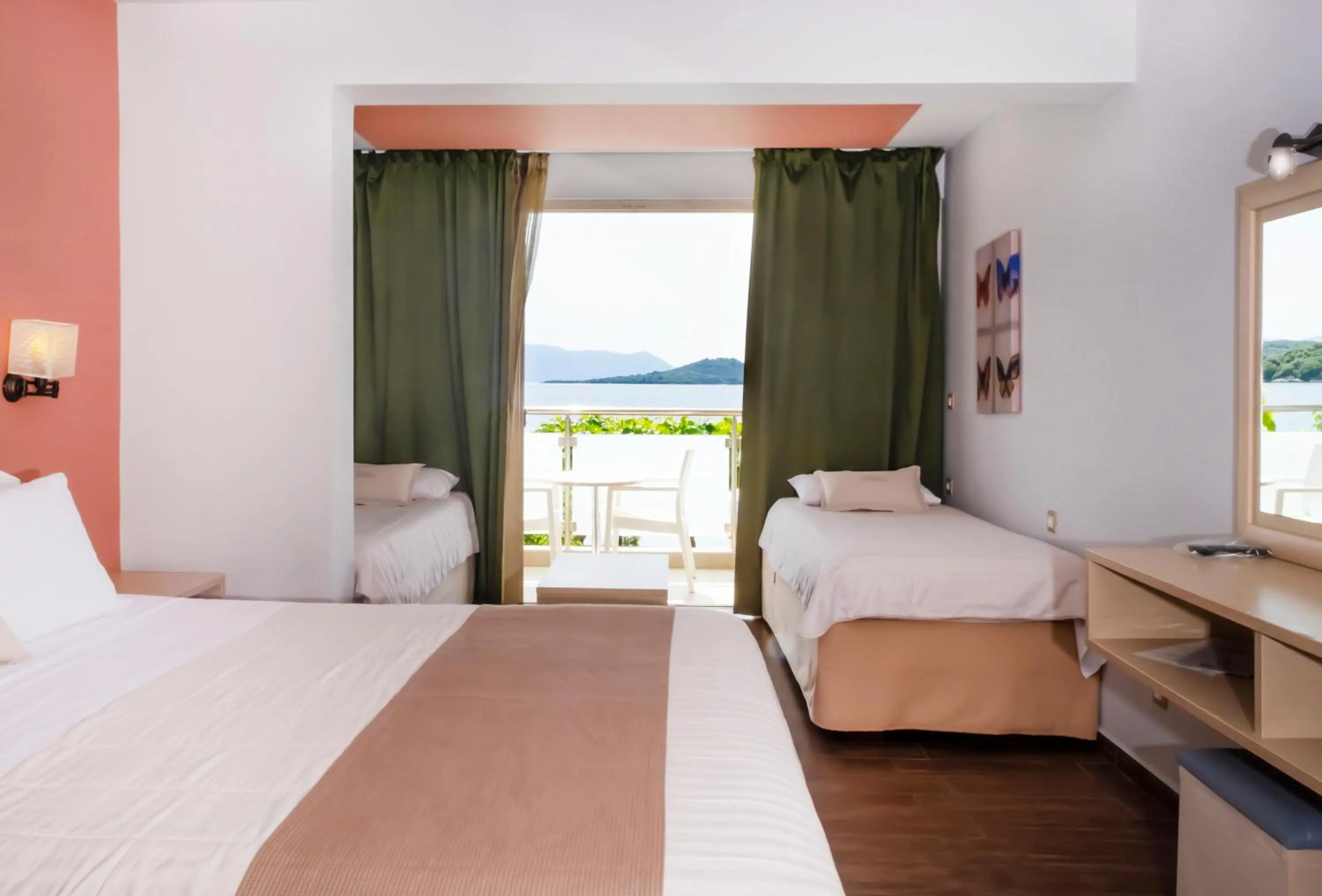Bed in Armeno beach hotel