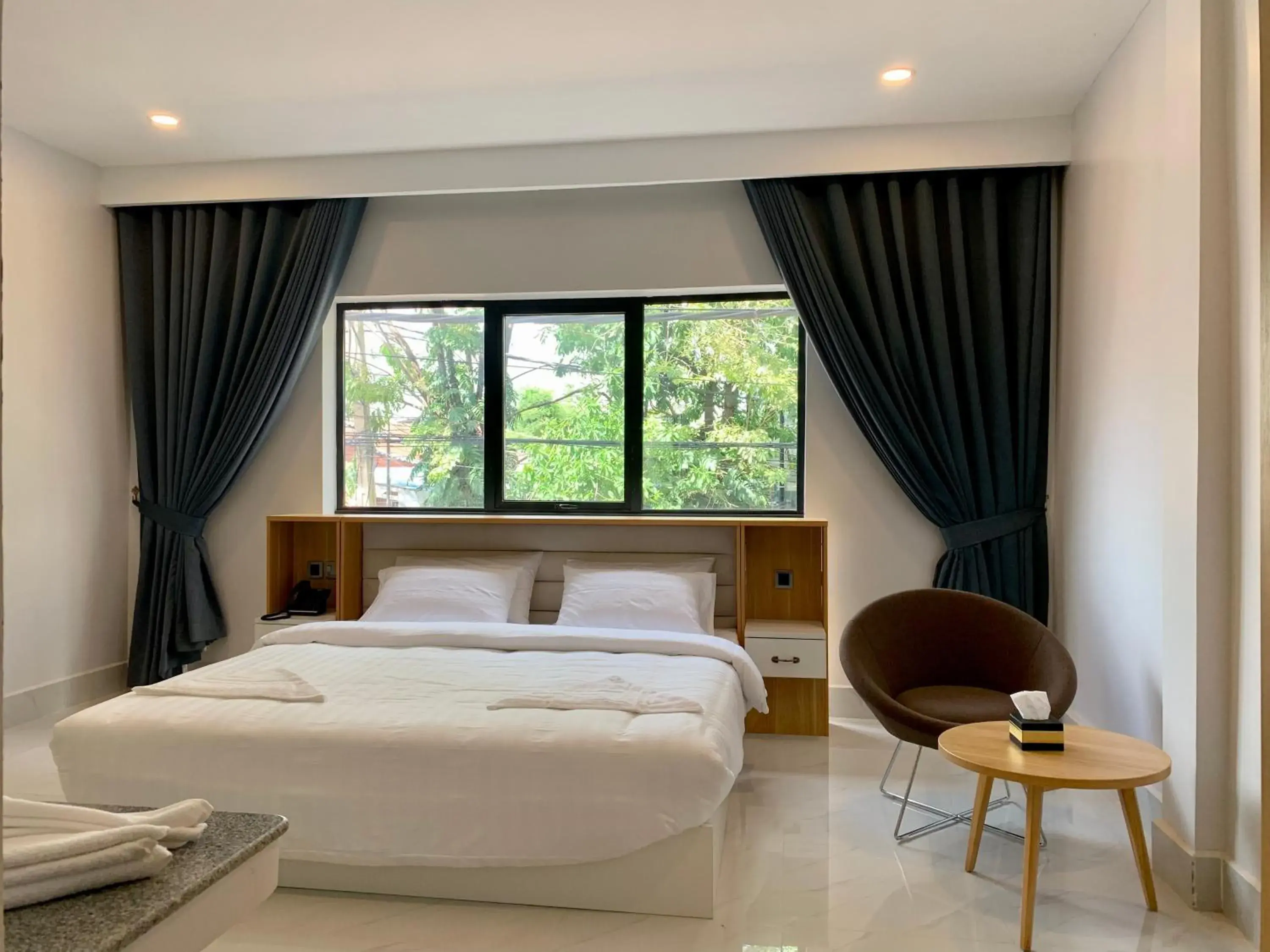 Bed in Nico’s Hotel and SkyBar Bed in Nico’s Hotel and SkyBar