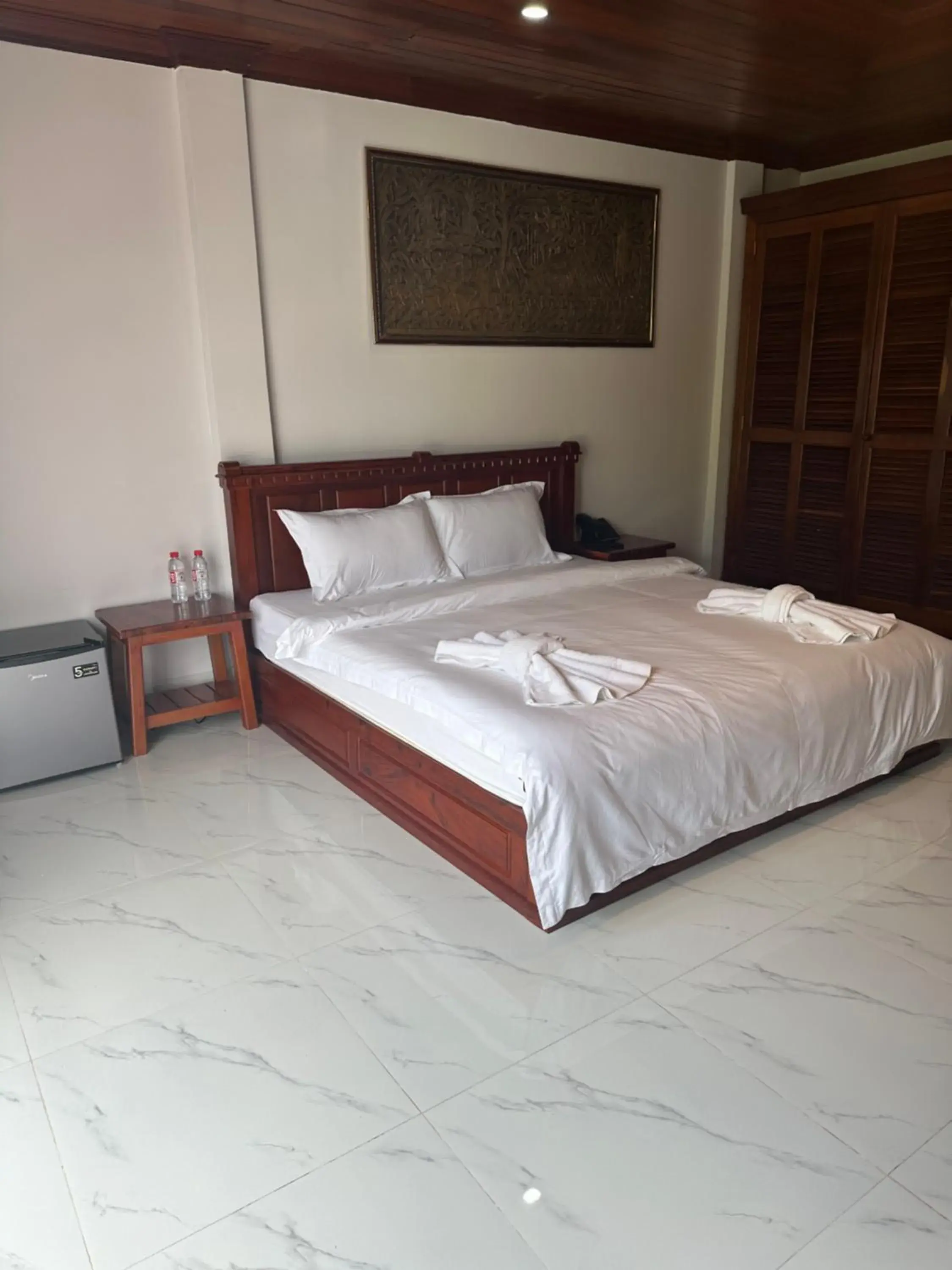 Bed in Nico’s Hotel and SkyBar Bed in Nico’s Hotel and SkyBar