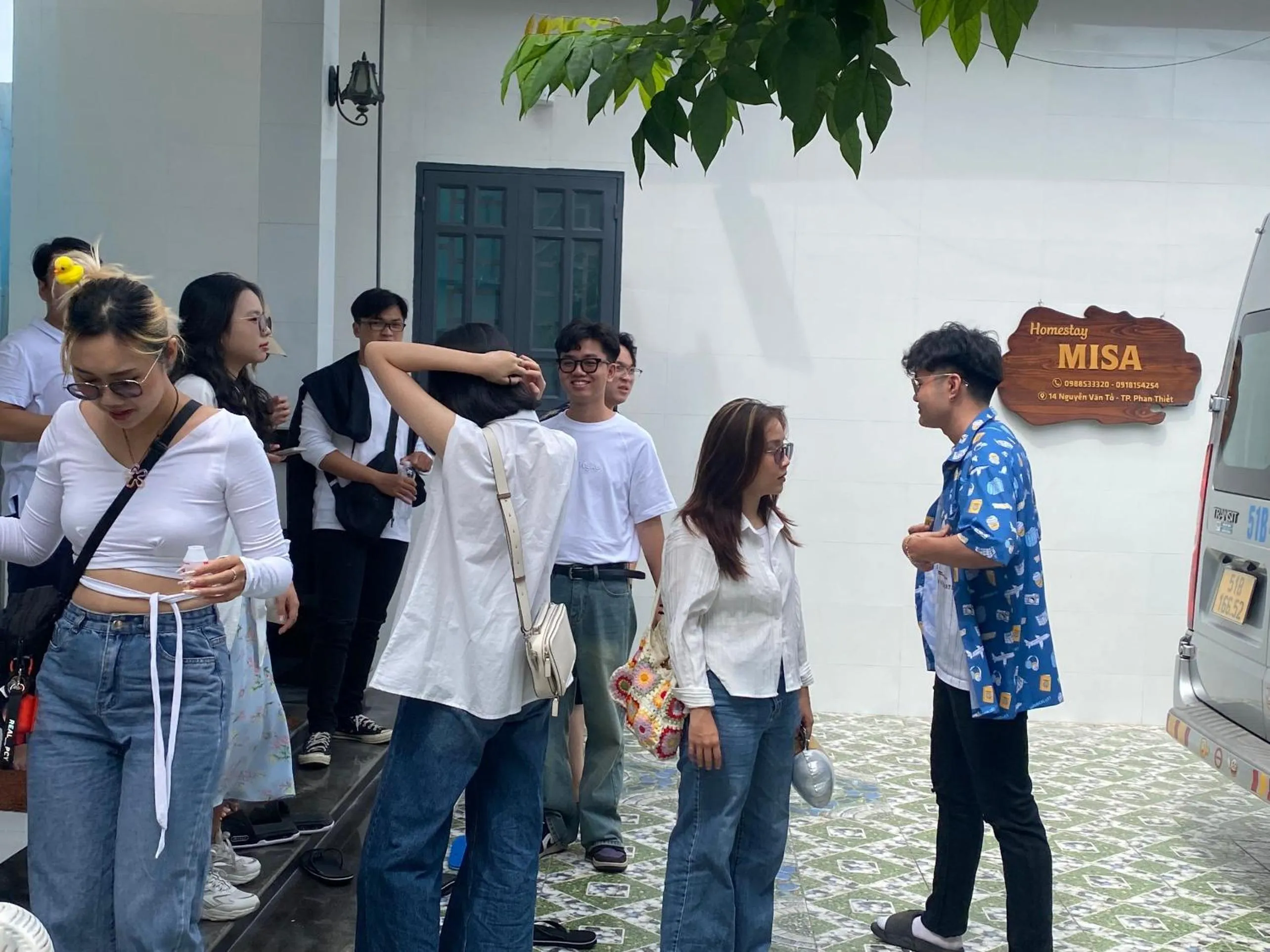 group of guests in Villa sân vườn Misa