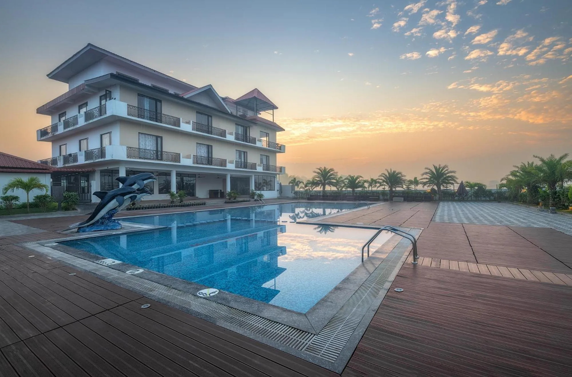 Pool view in Mystique Mayong Resort