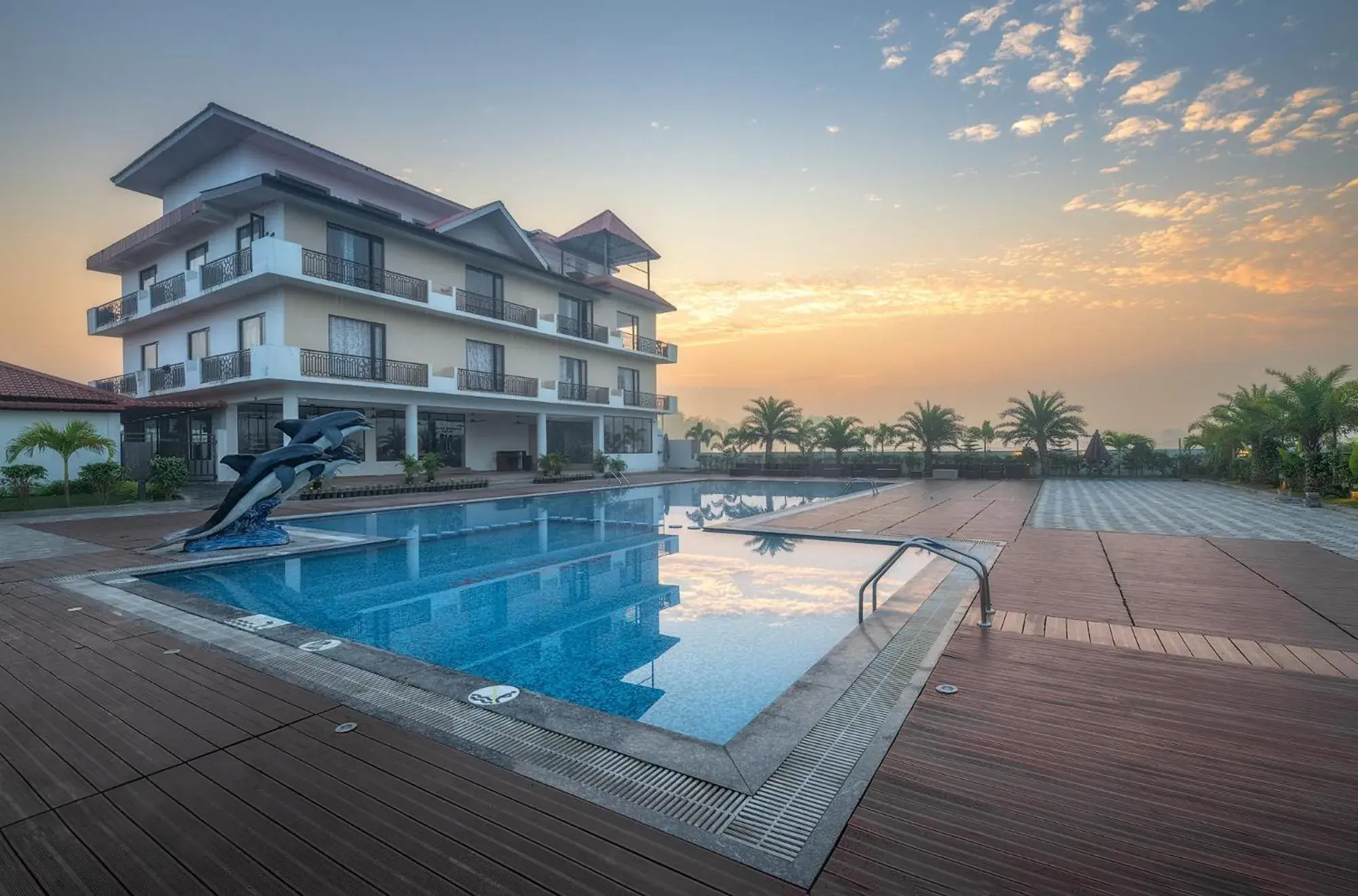 Pool view in Mystique Mayong Resort Pool view in Mystique Mayong Resort