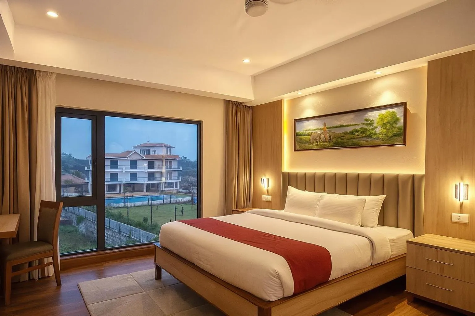 Bed in Mystique Mayong Resort