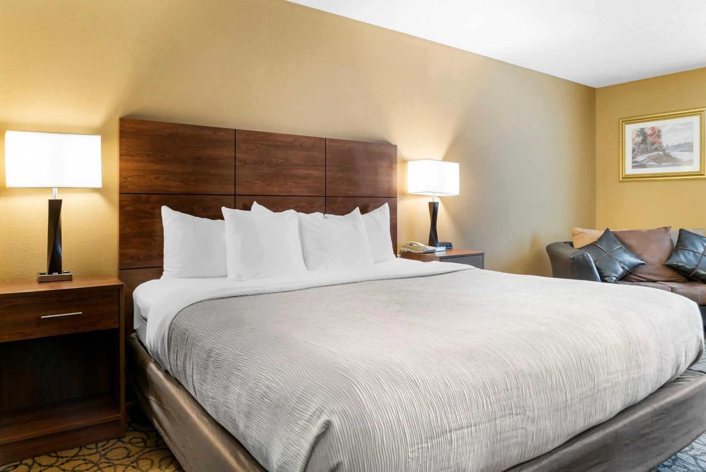 Bed in Quality Inn & Suites