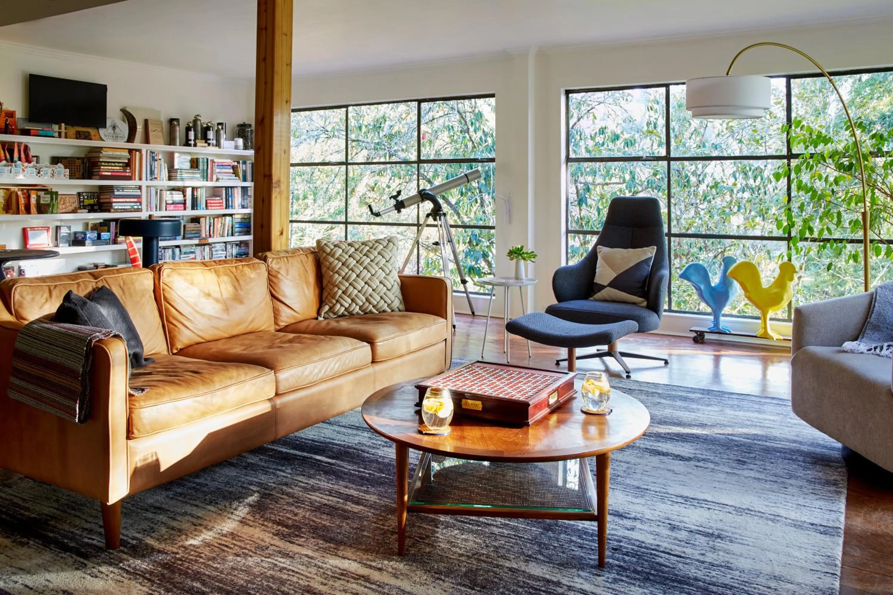 Seating area in Mine and Farm, The Inn at Guerneville, CA