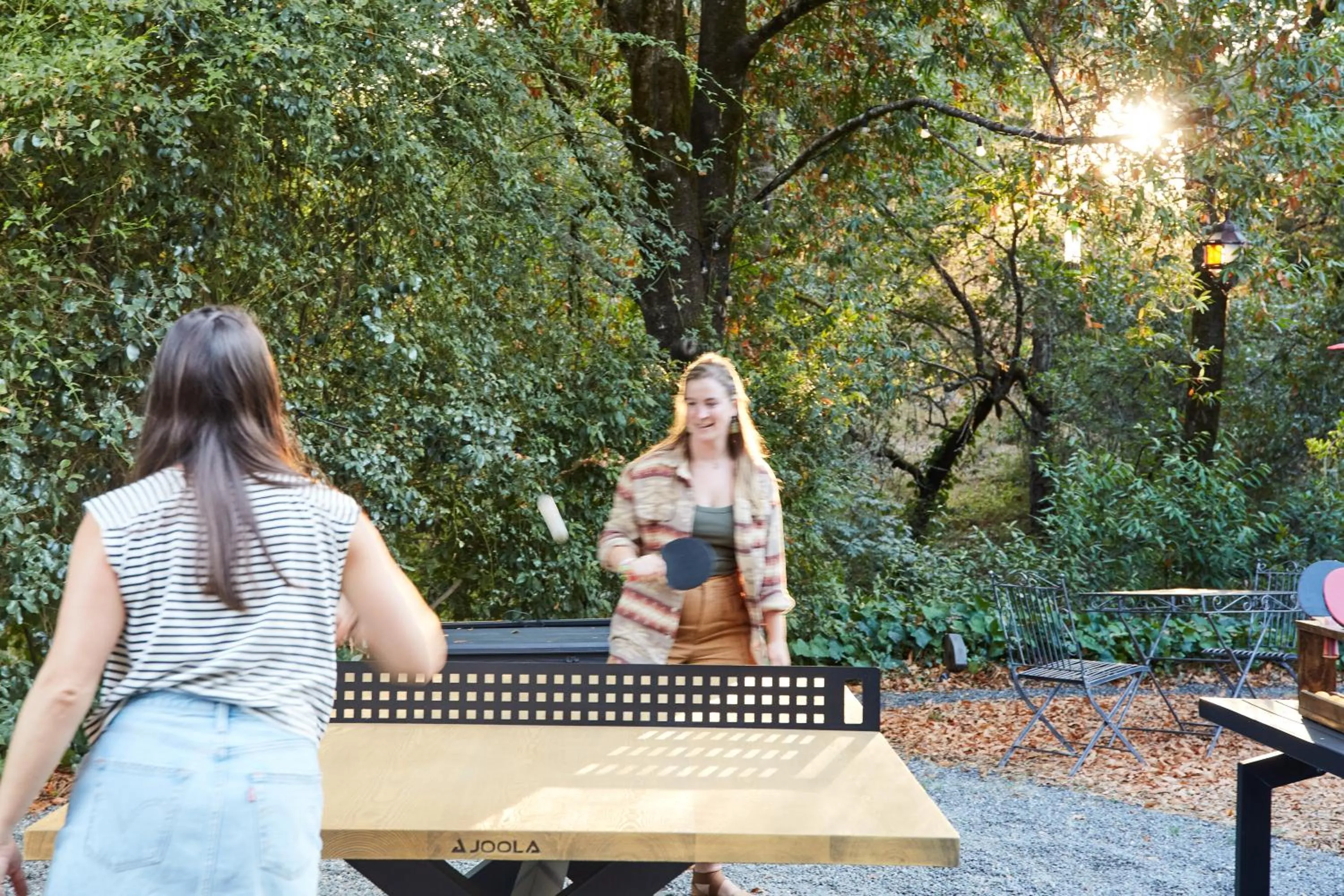 Table tennis in Mine and Farm, The Inn at Guerneville, CA