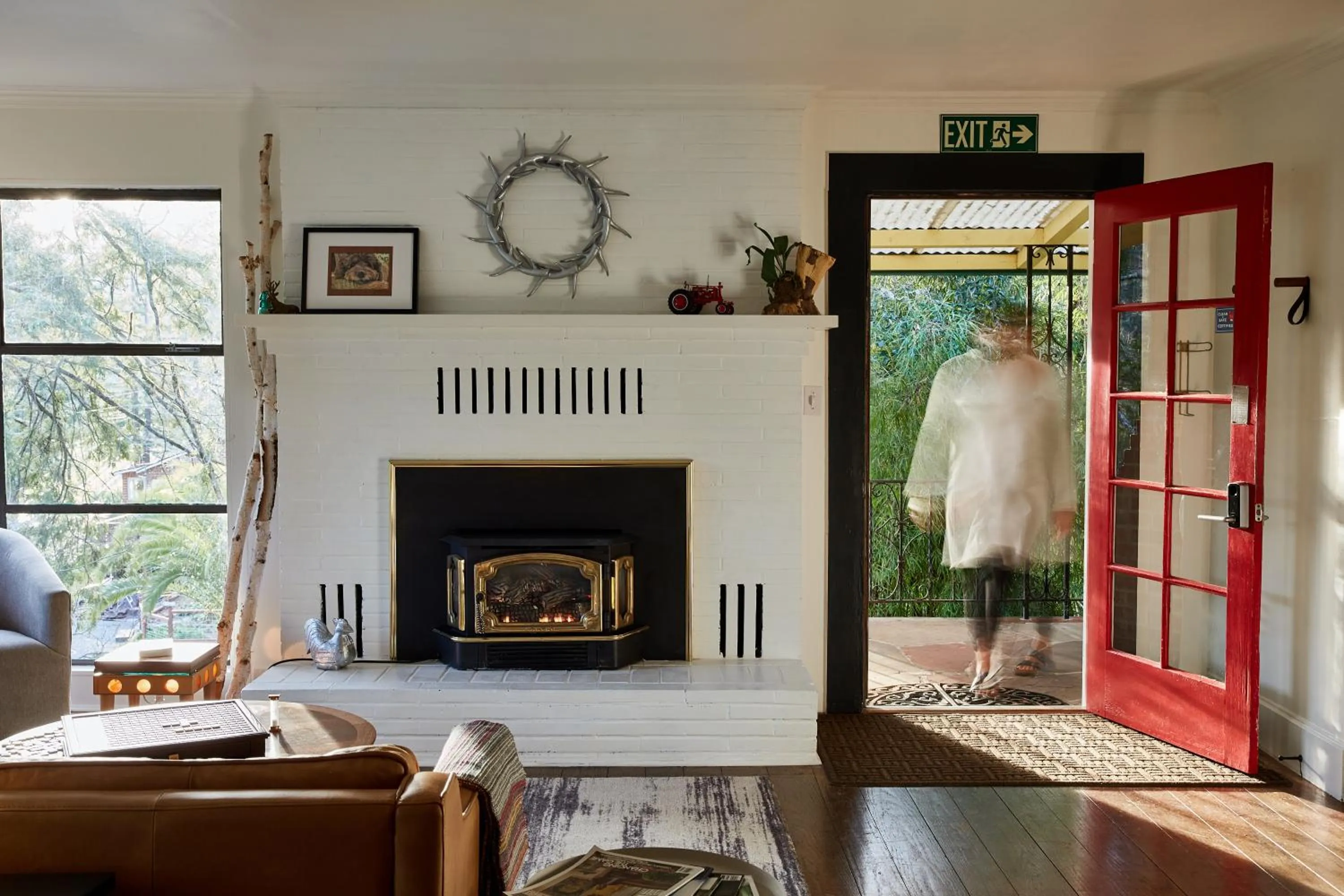 Seating area in Mine and Farm, The Inn at Guerneville, CA