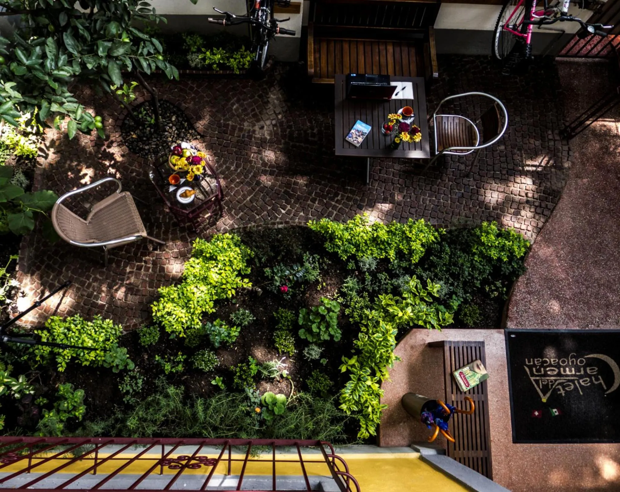 Patio in Chalet del Carmen, Coyoacán
