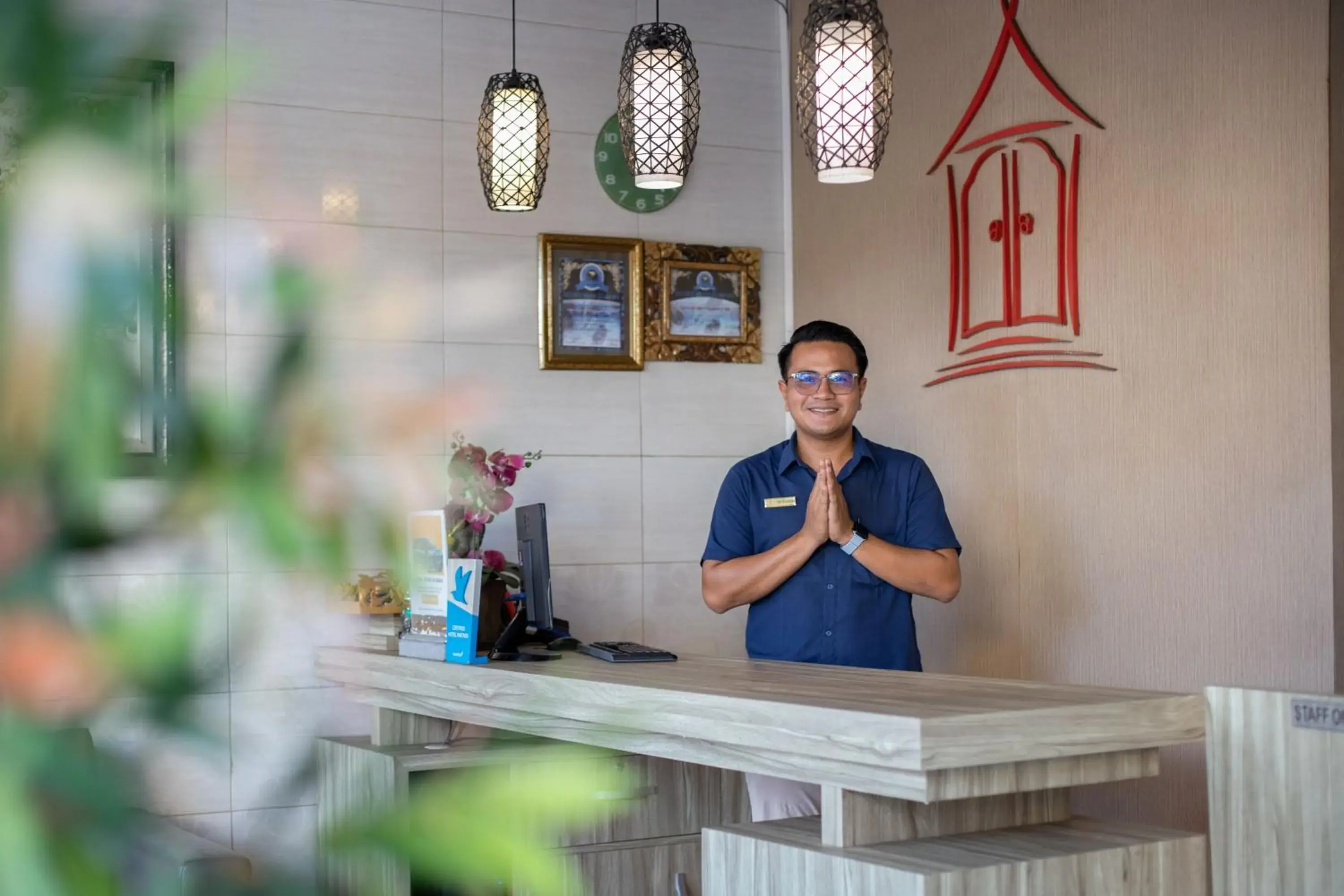 Lobby or reception in Angkul Angkul Beach Inn Kuta by Kamara Lobby or reception in Angkul Angkul Beach Inn Kuta by Kamara