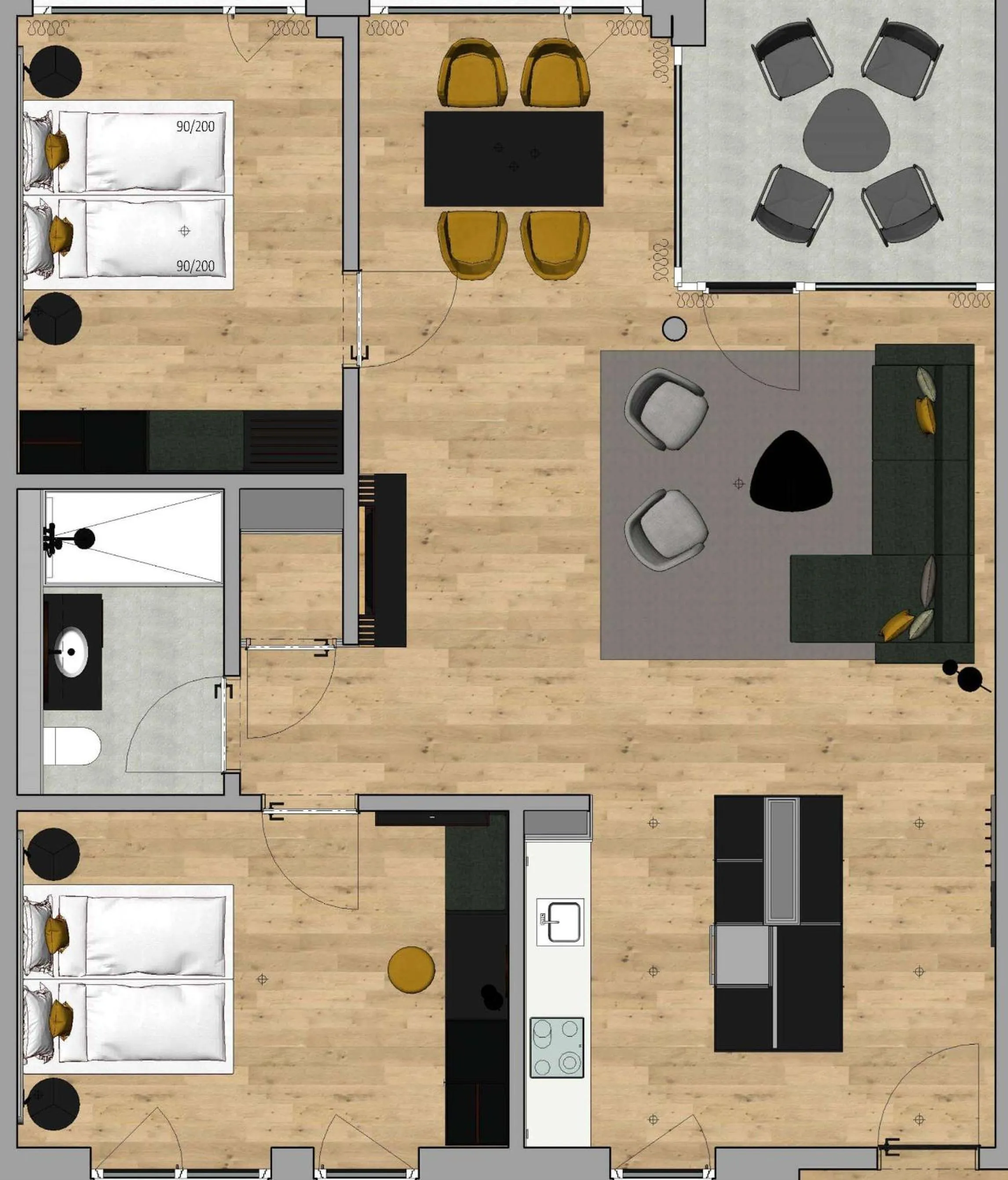 Photo of the whole room in Essential by Dorint Interlaken - New Opening