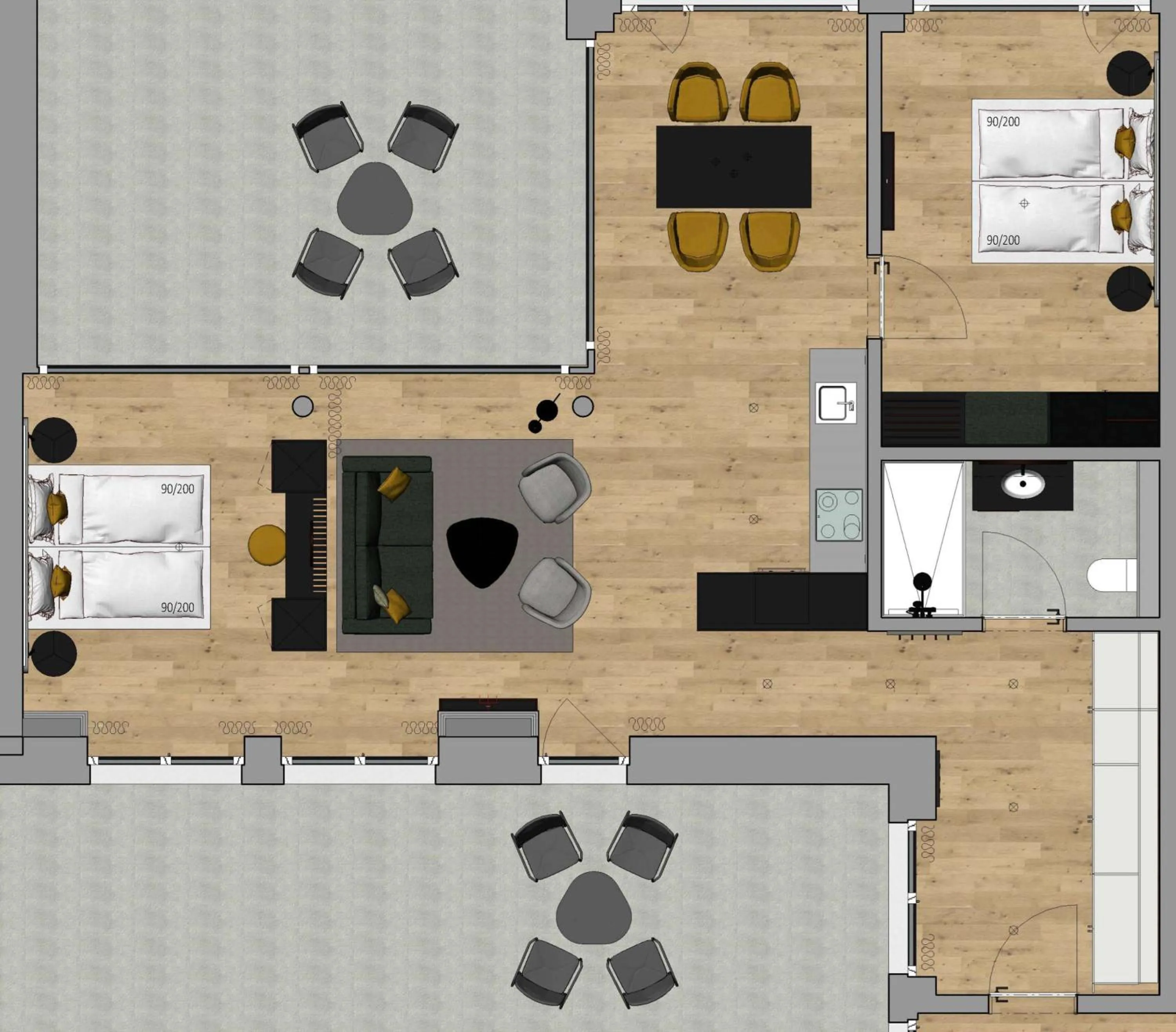 Photo of the whole room in Essential by Dorint Interlaken - New Opening