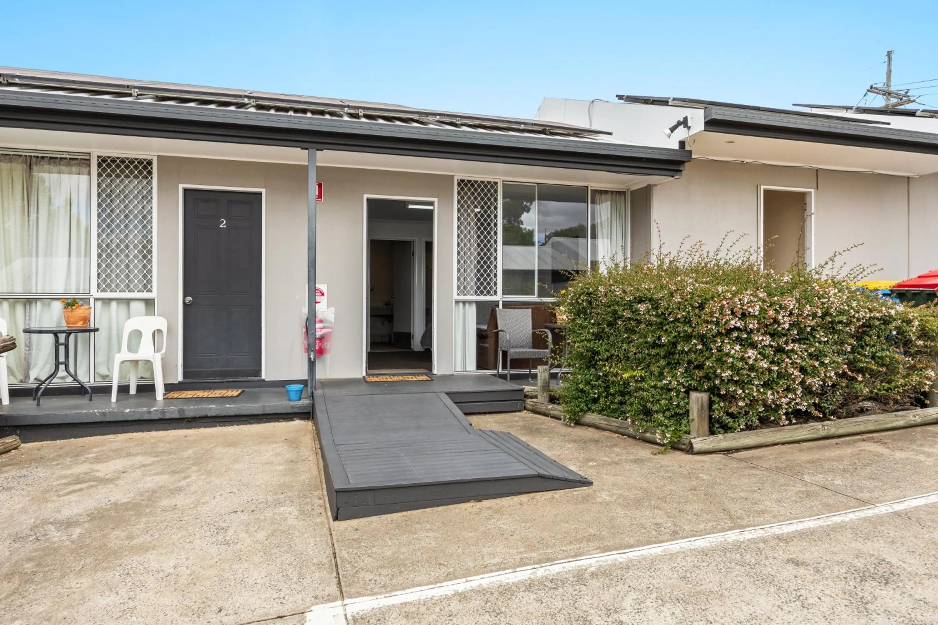 Patio in Alexander Motel