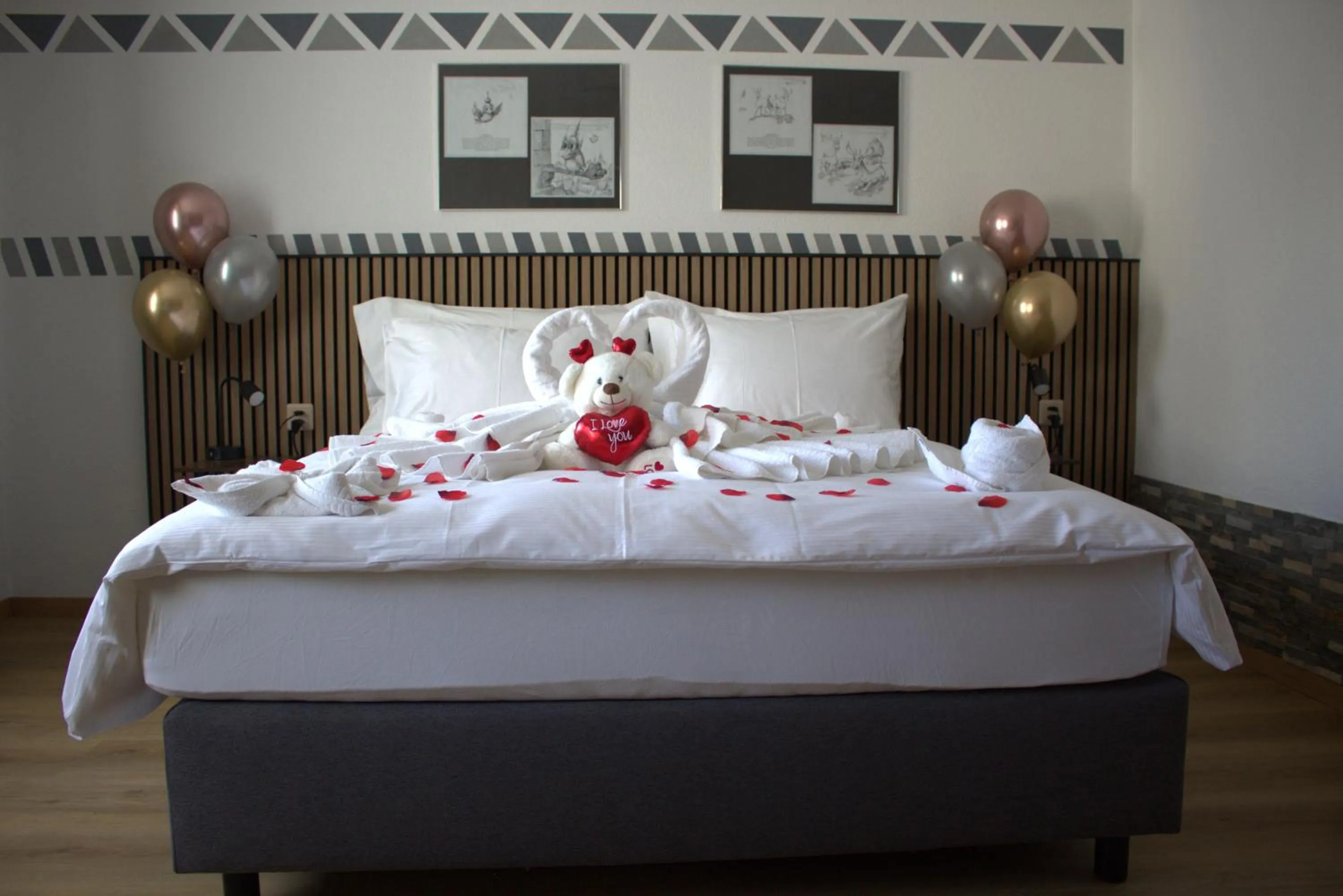 Bed in Hotel Arkanum