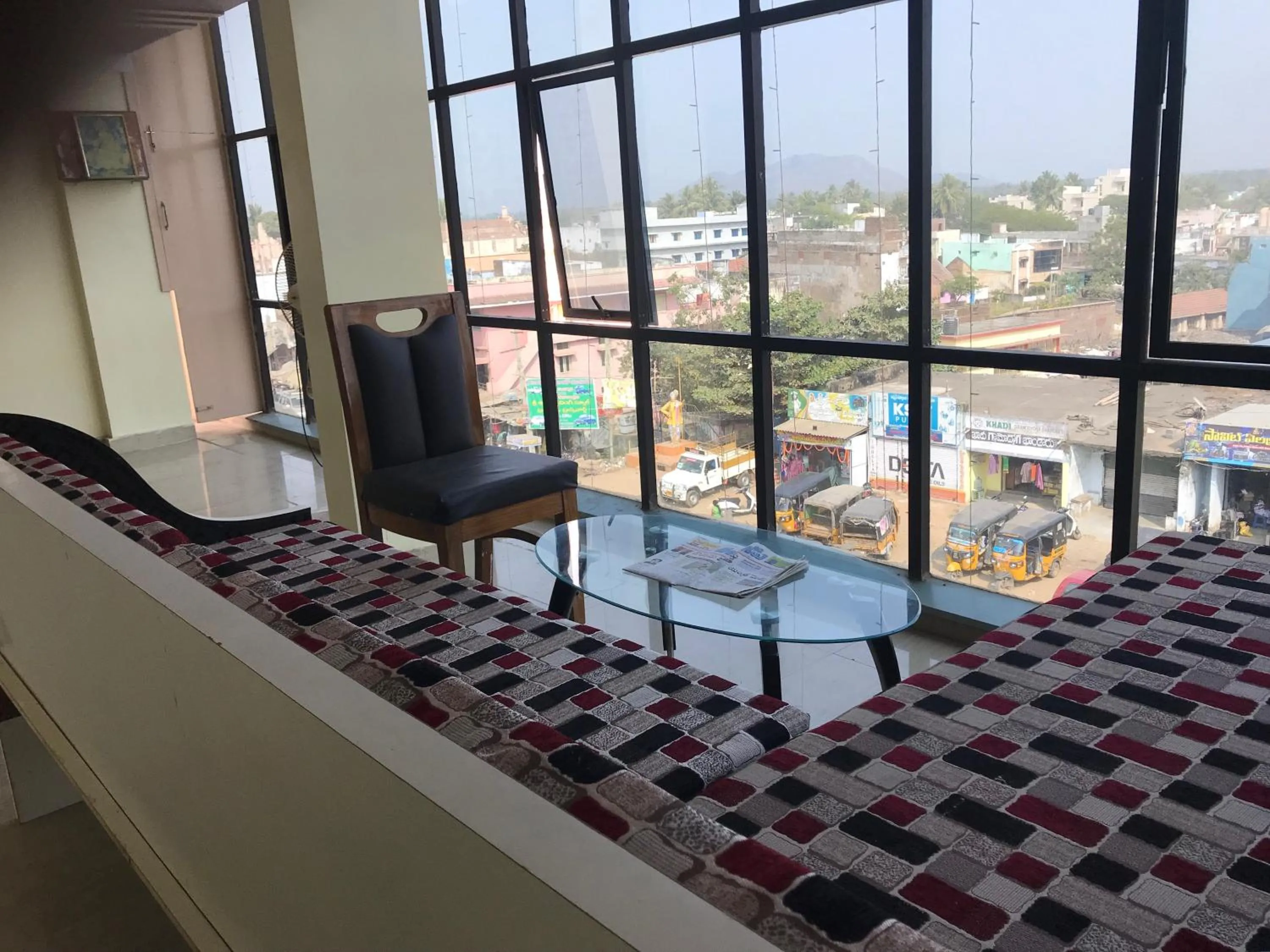 Seating area in Ushasree Residency