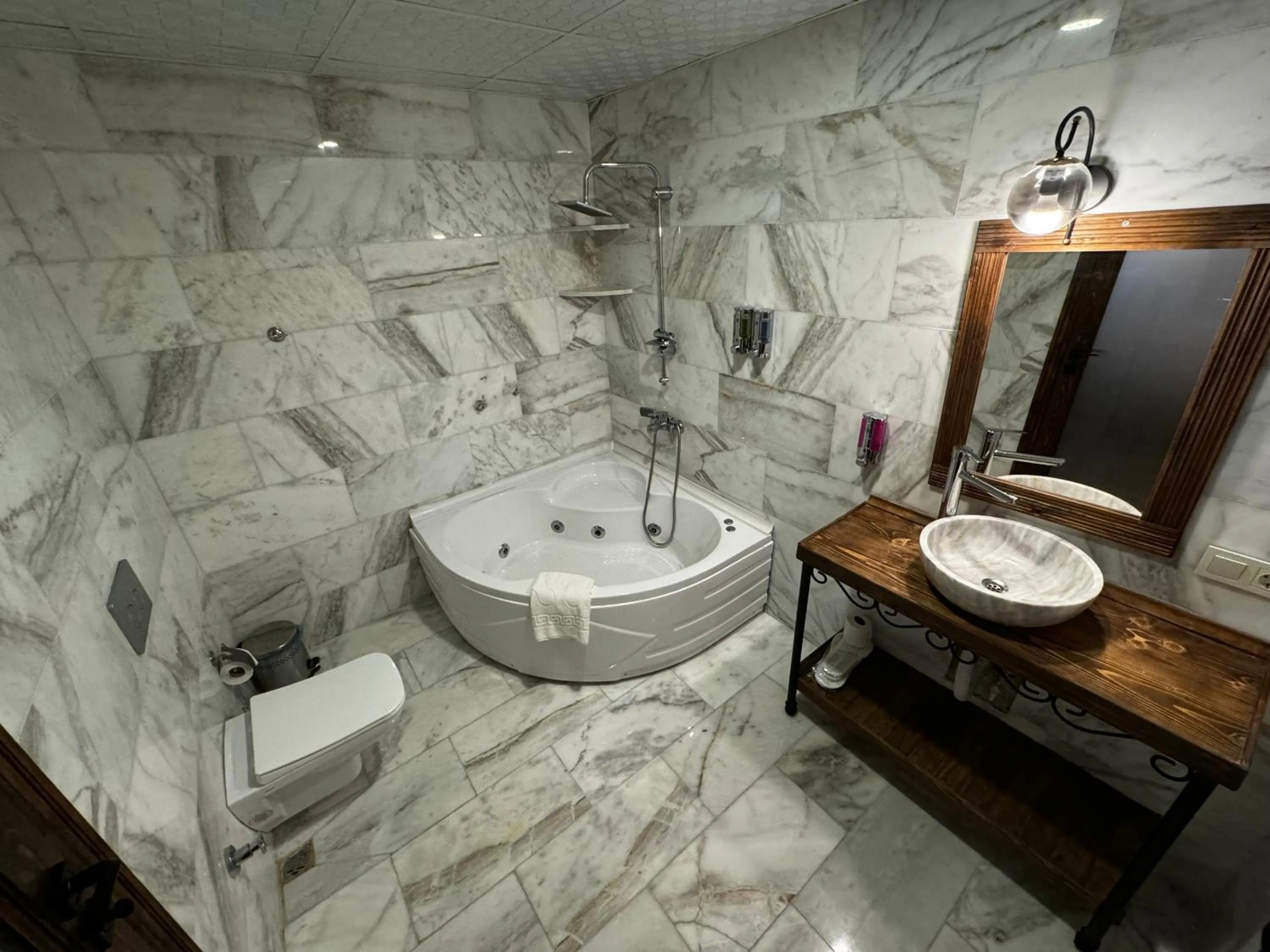 Shower in Rustic Caves