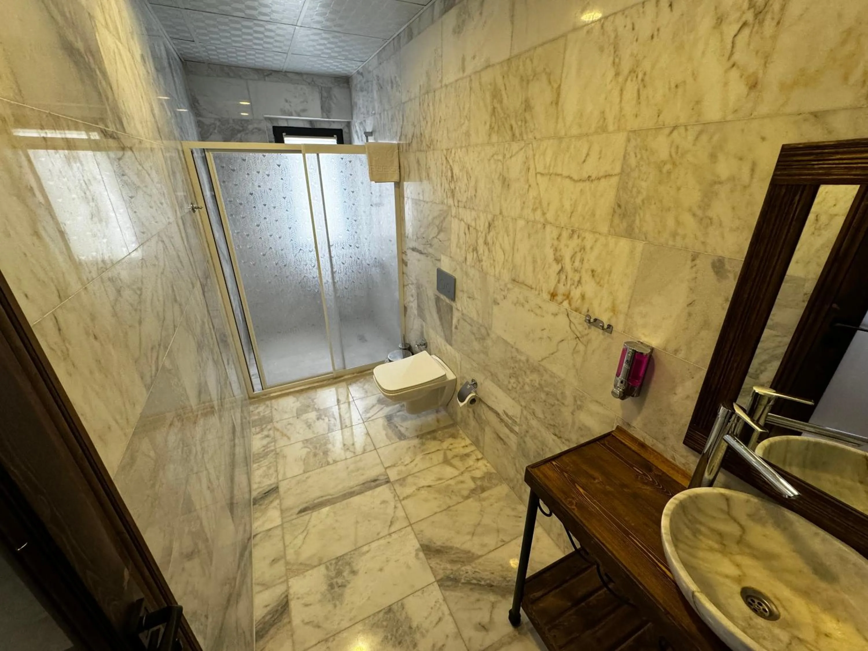 Shower in Rustic Caves