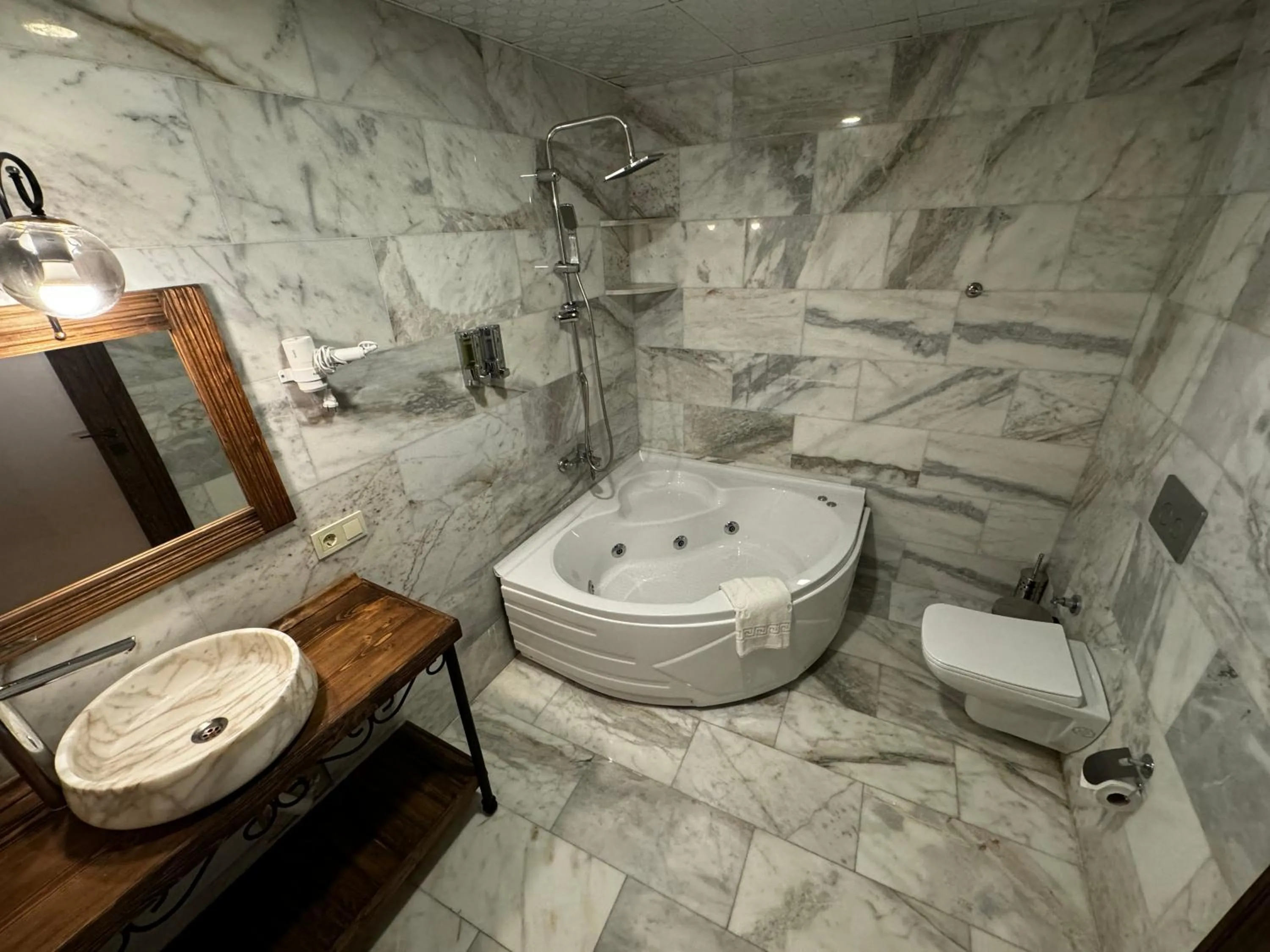 Shower in Rustic Caves