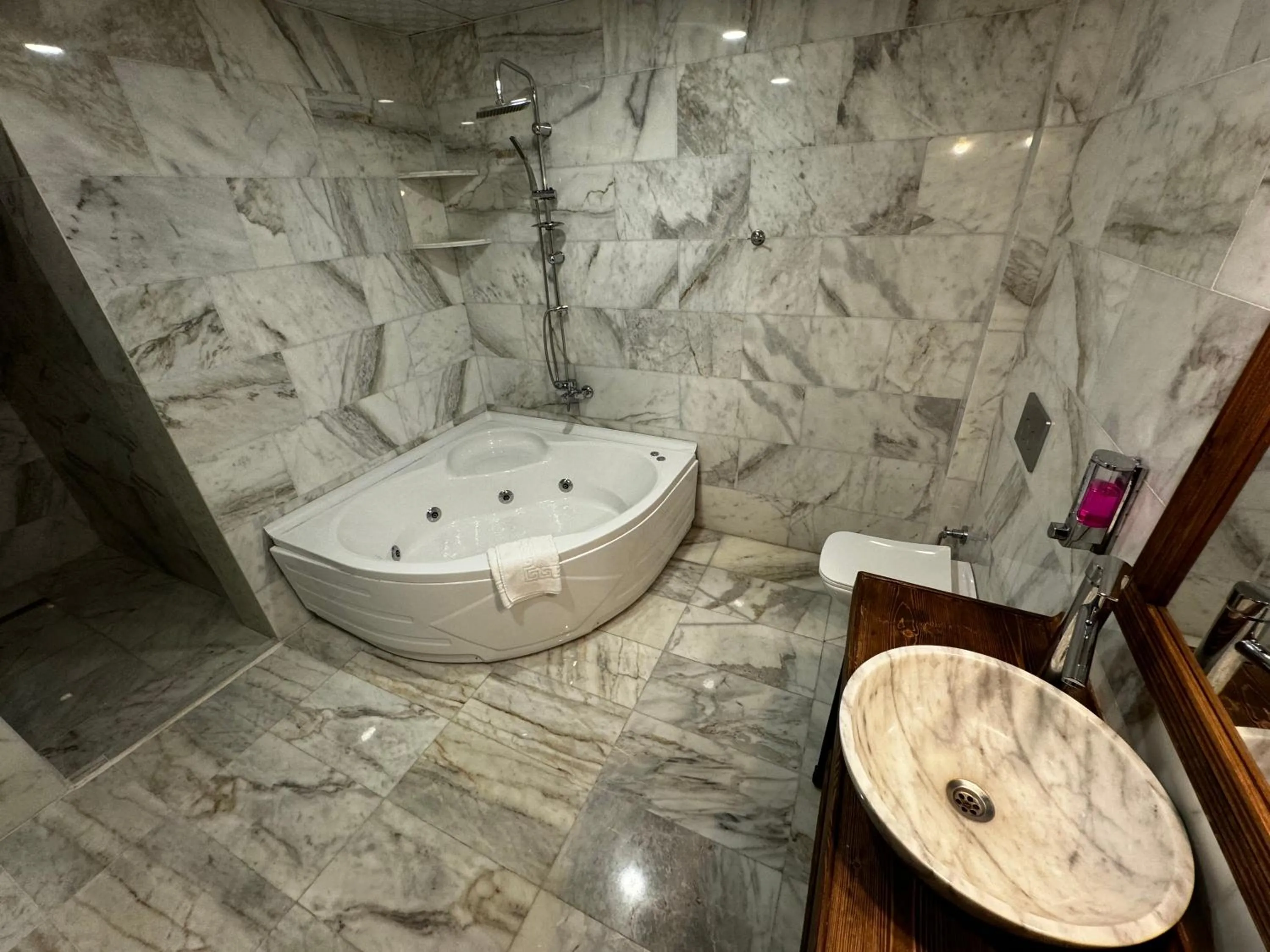 Shower in Rustic Caves