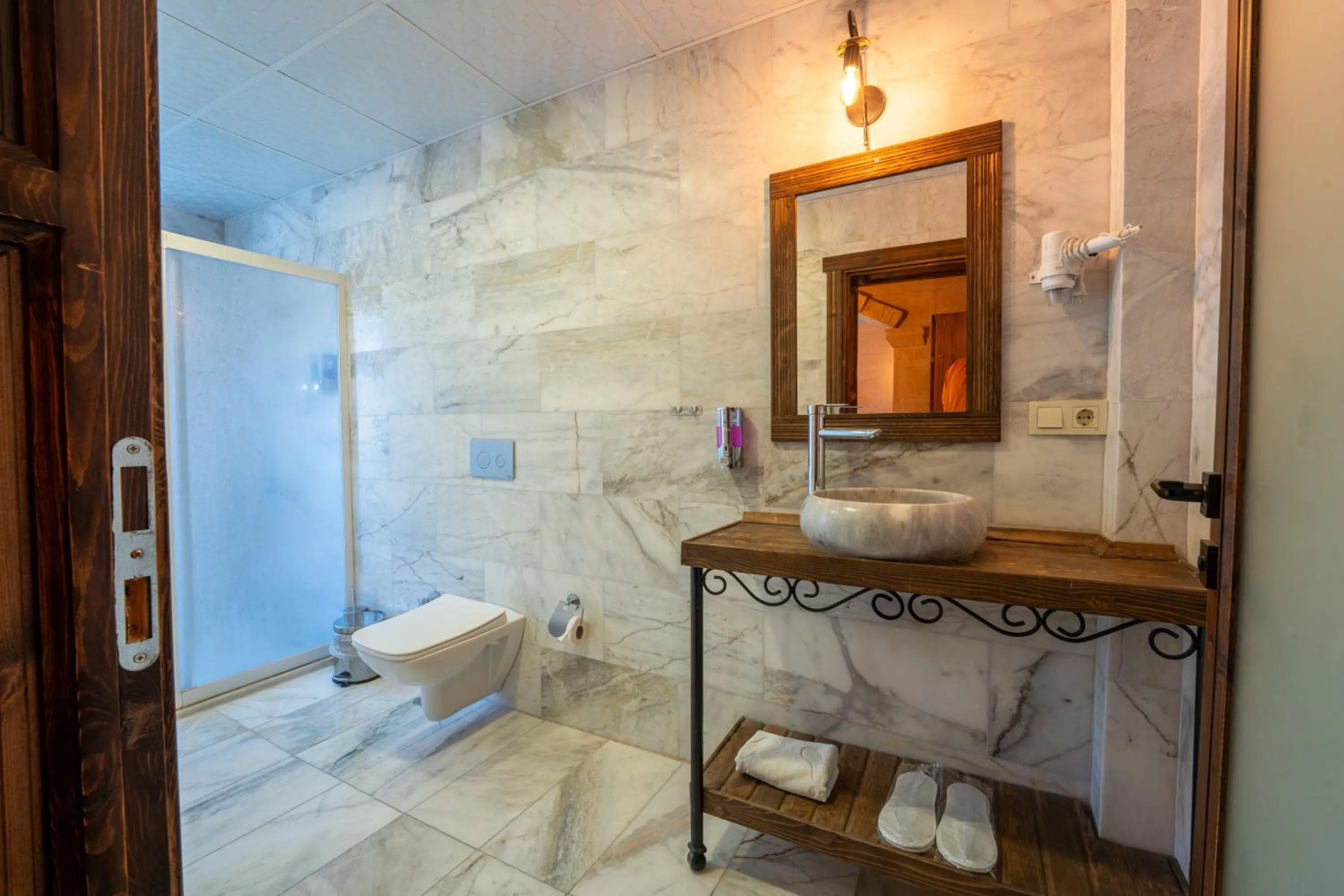 Shower in Rustic Caves