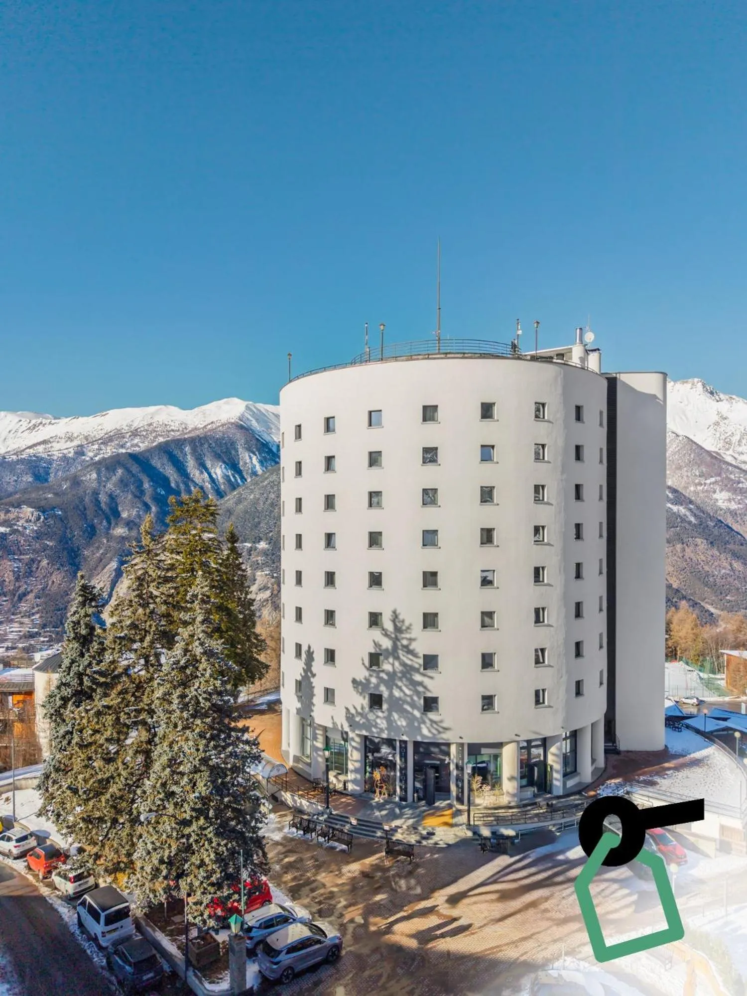 Bird's eye view in Hotiday Sauze Torre