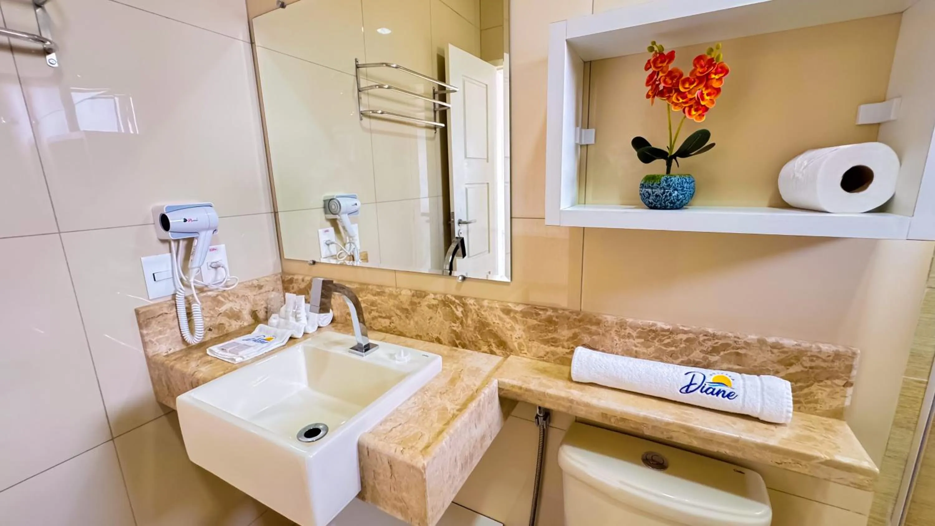 Toilet in Pousada Diane