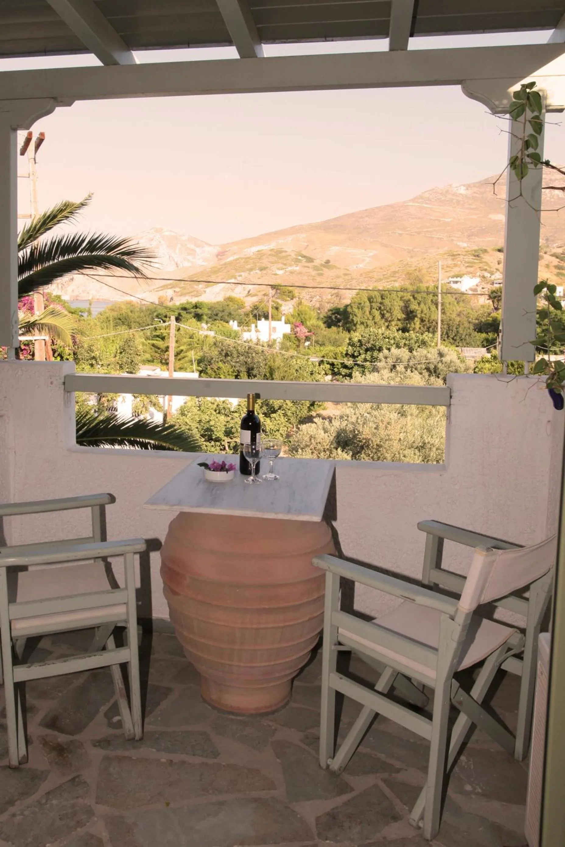 Patio in Achilleion Hotel