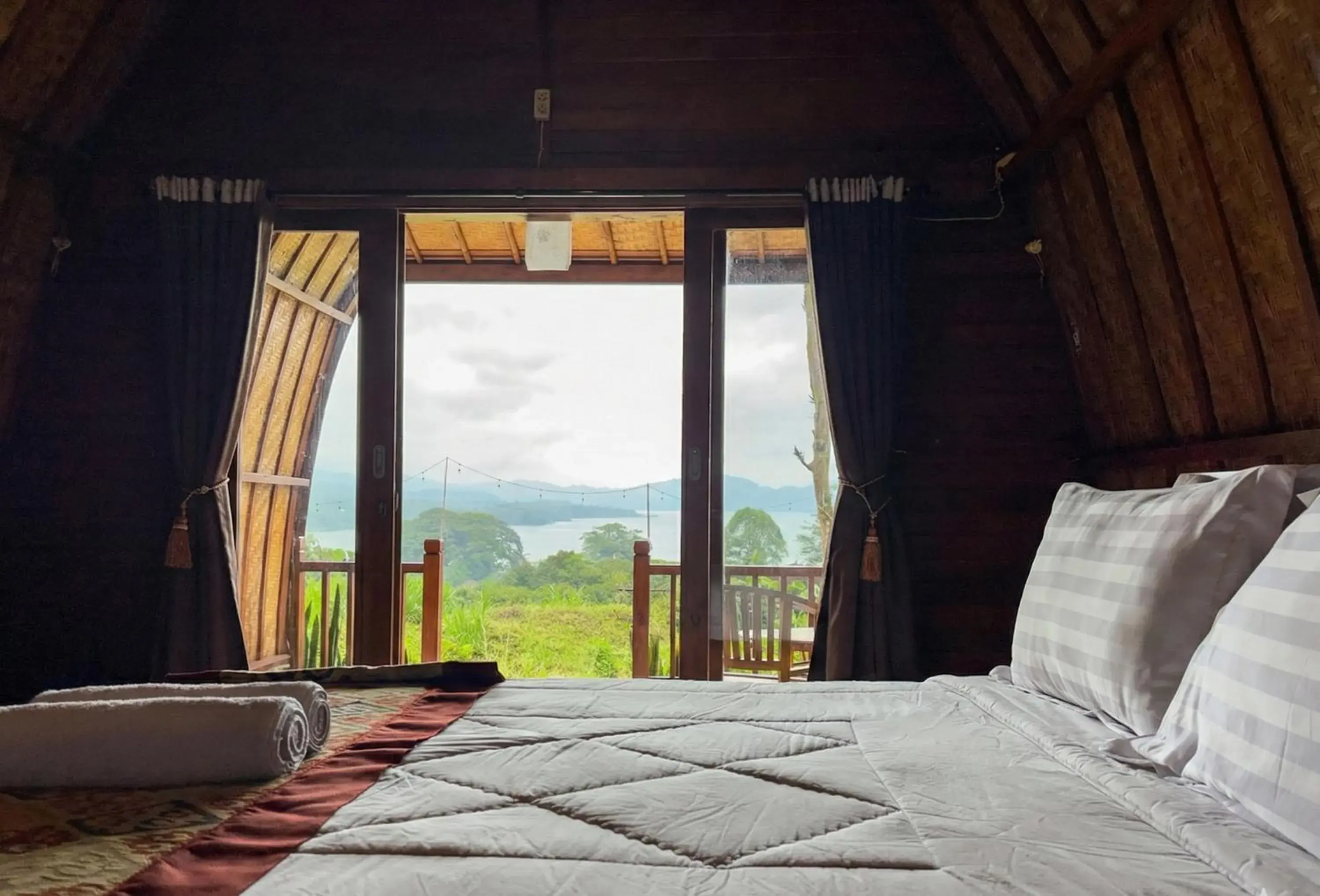 Double Room with Mountain View in D'Taman Cabin Kintamani Double Room with Mountain View in D'Taman Cabin Kintamani
