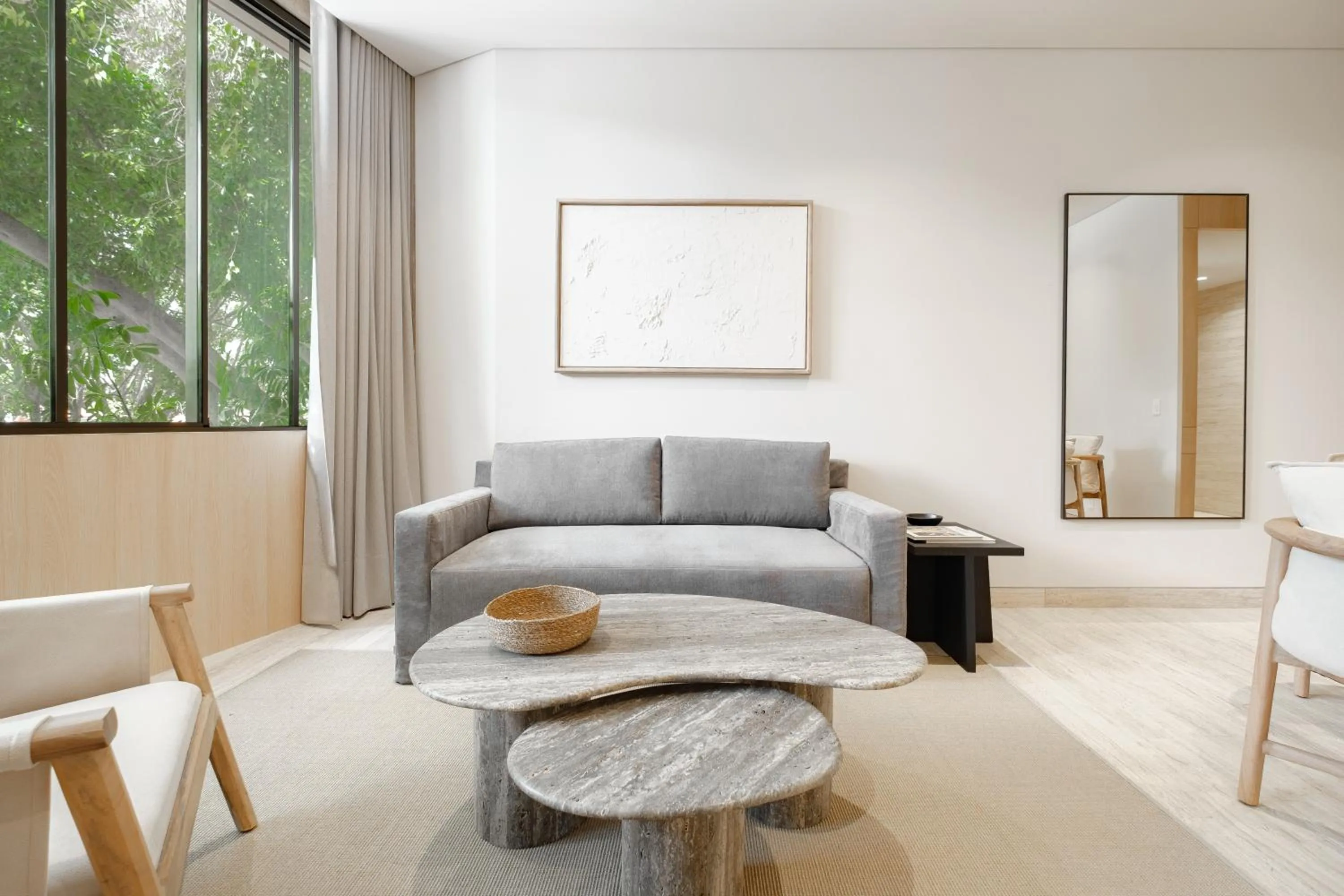 Seating area in ONTO Tonalá Mexico City